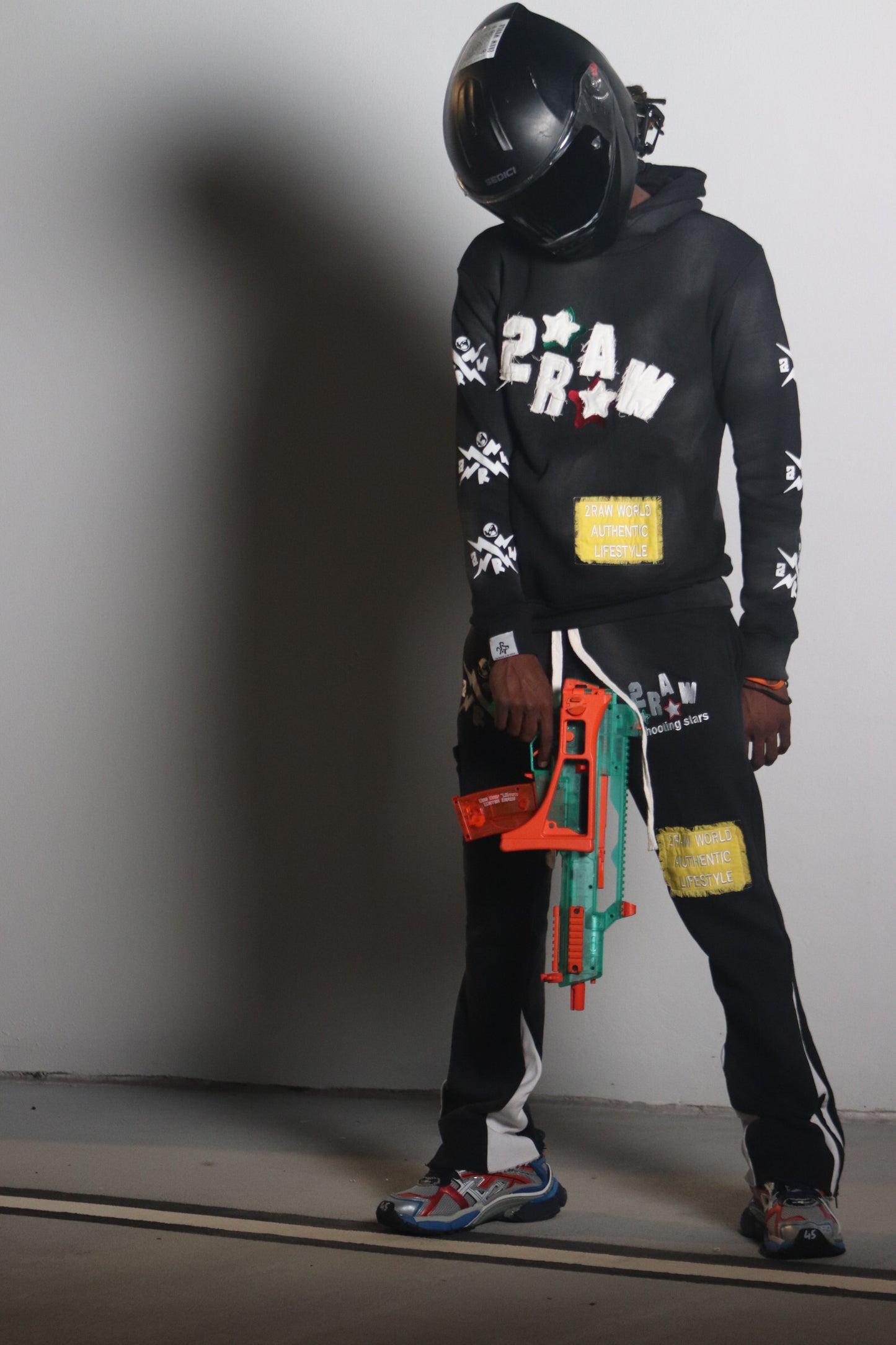 2 RAW Shooting Stars Black Pants