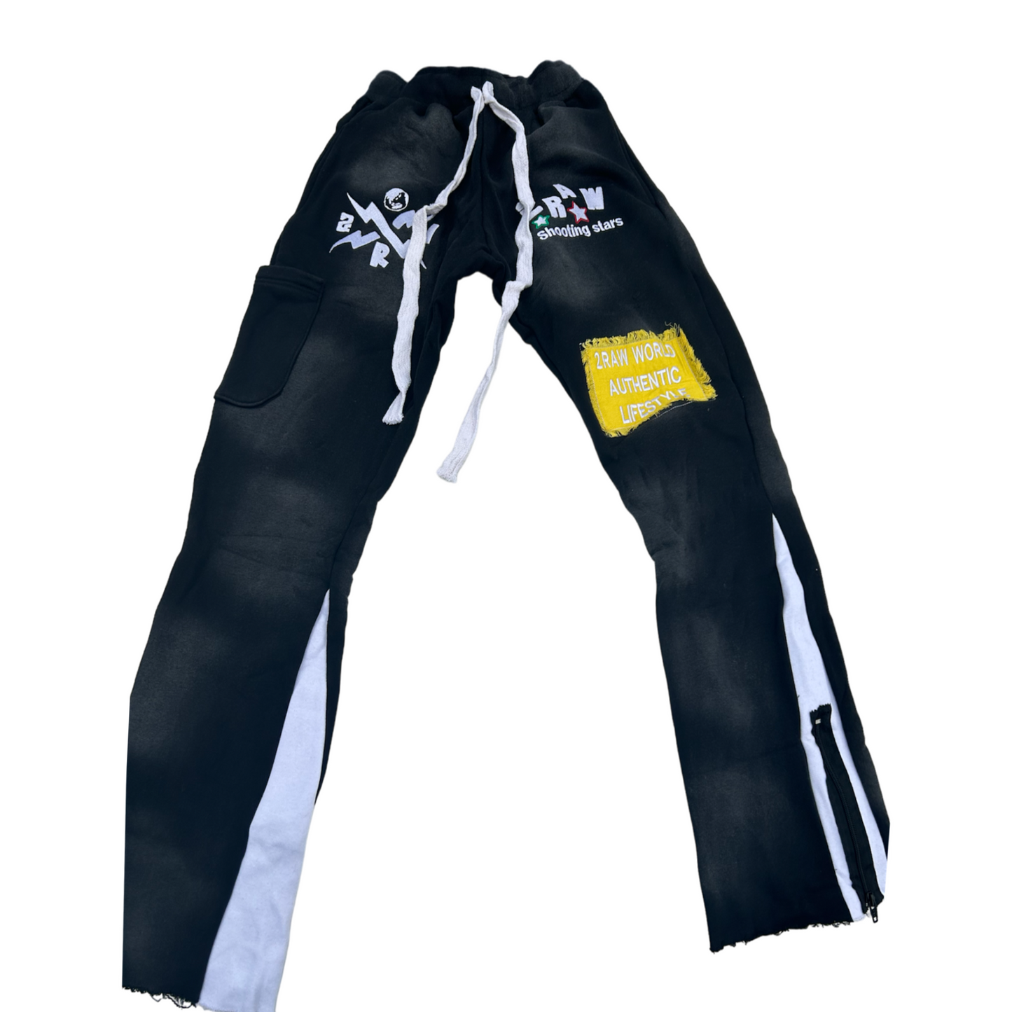 2 RAW Shooting Stars Black Pants