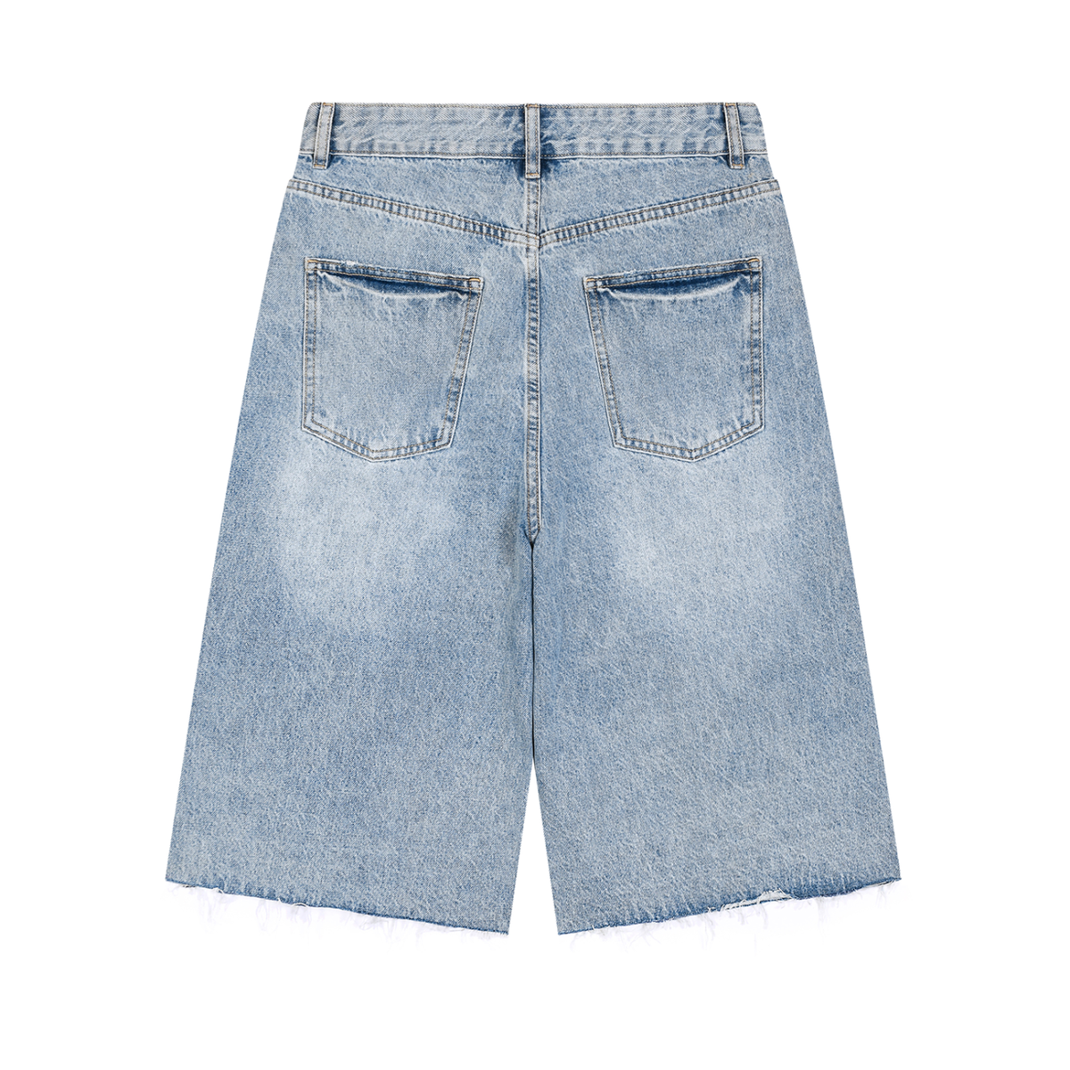 2RAW Midnight Society Men's Wide Leg Denim Shorts