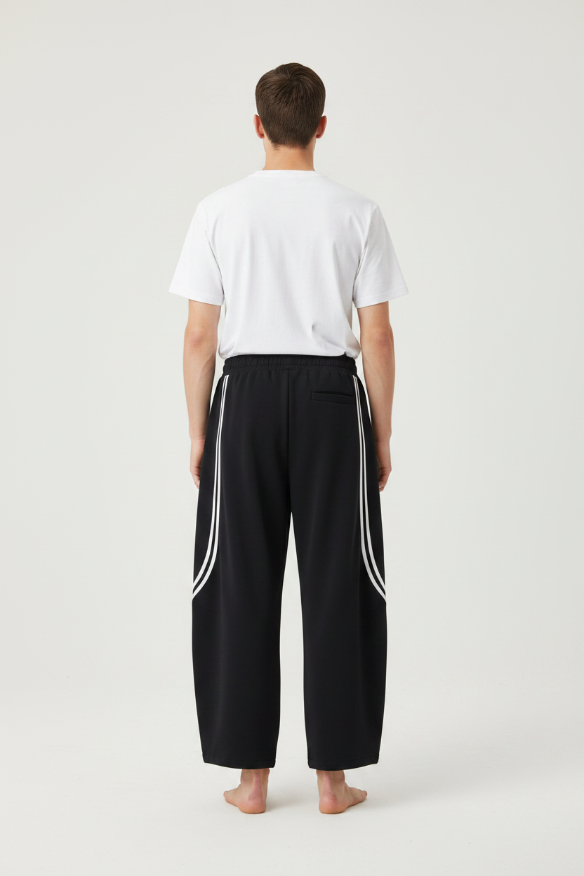2RAW Wide Leg Piping Sweatpants