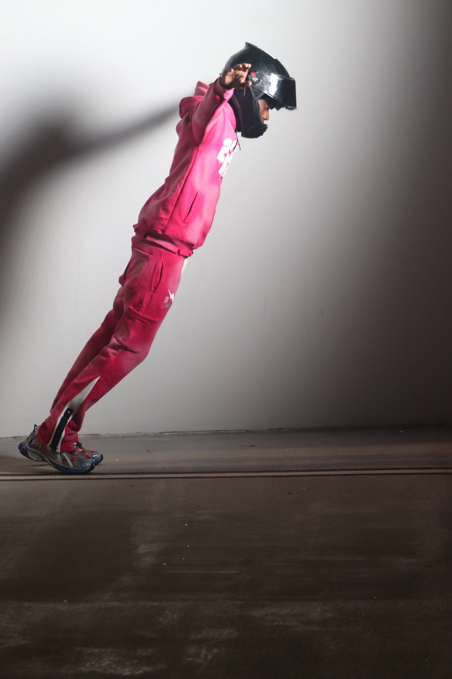 2 RAW Shooting Stars pink Hoodie