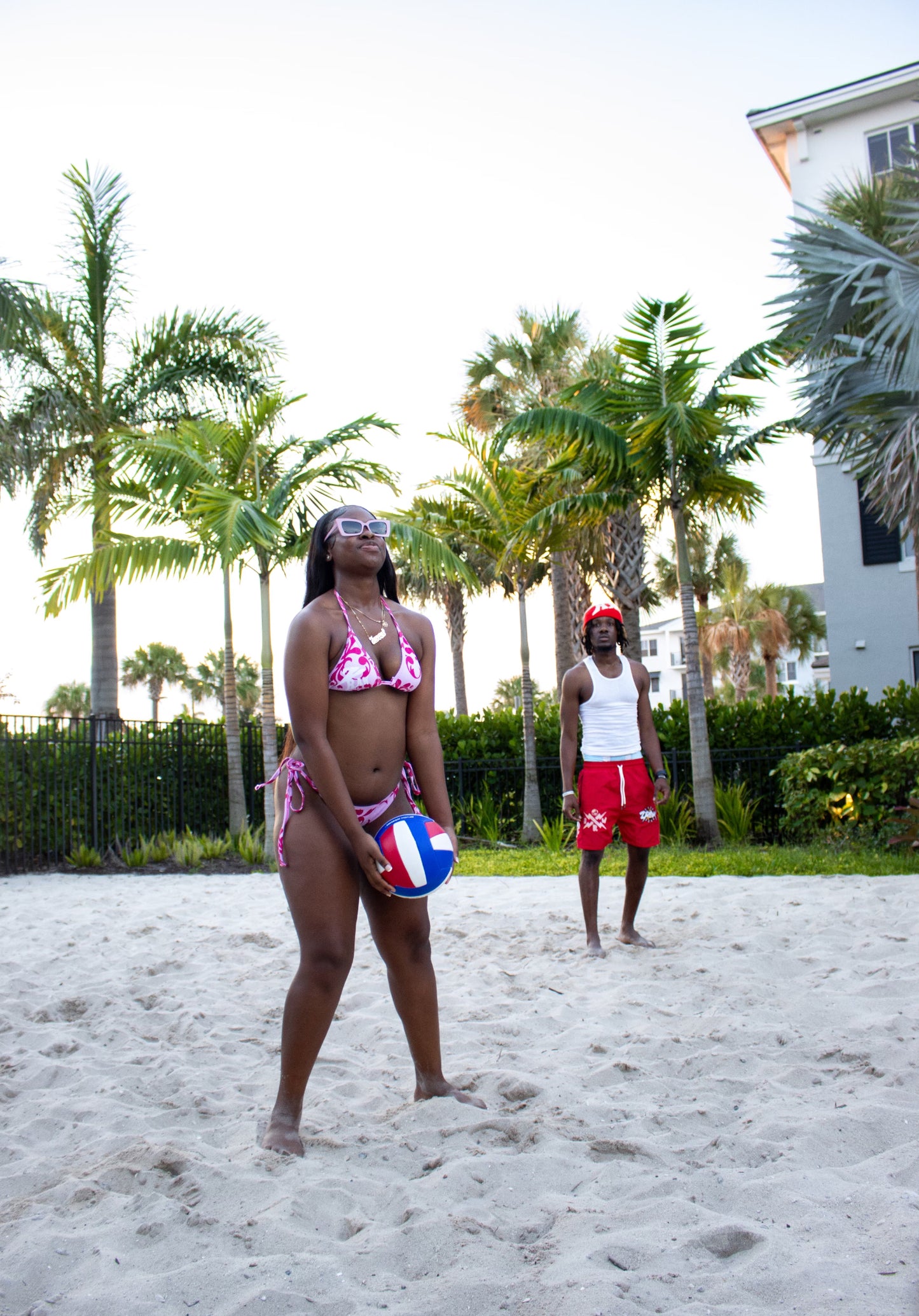 2RAW BATHING SUIT PINK