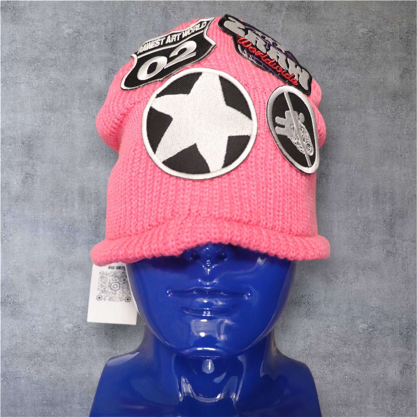 2RAW STOP FUCK!NG MY BRAIN BEANIE PINK