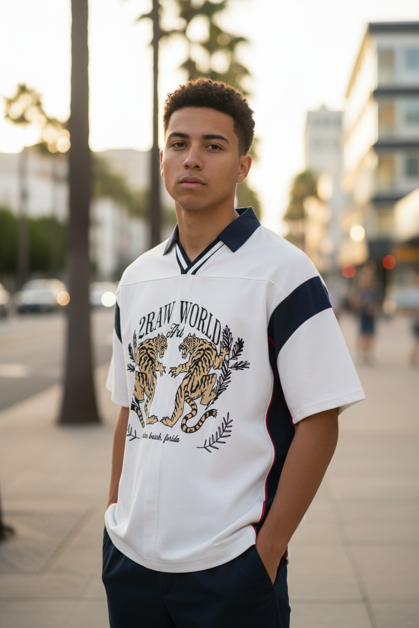 2RAW Twin Tigers Polo Shirt