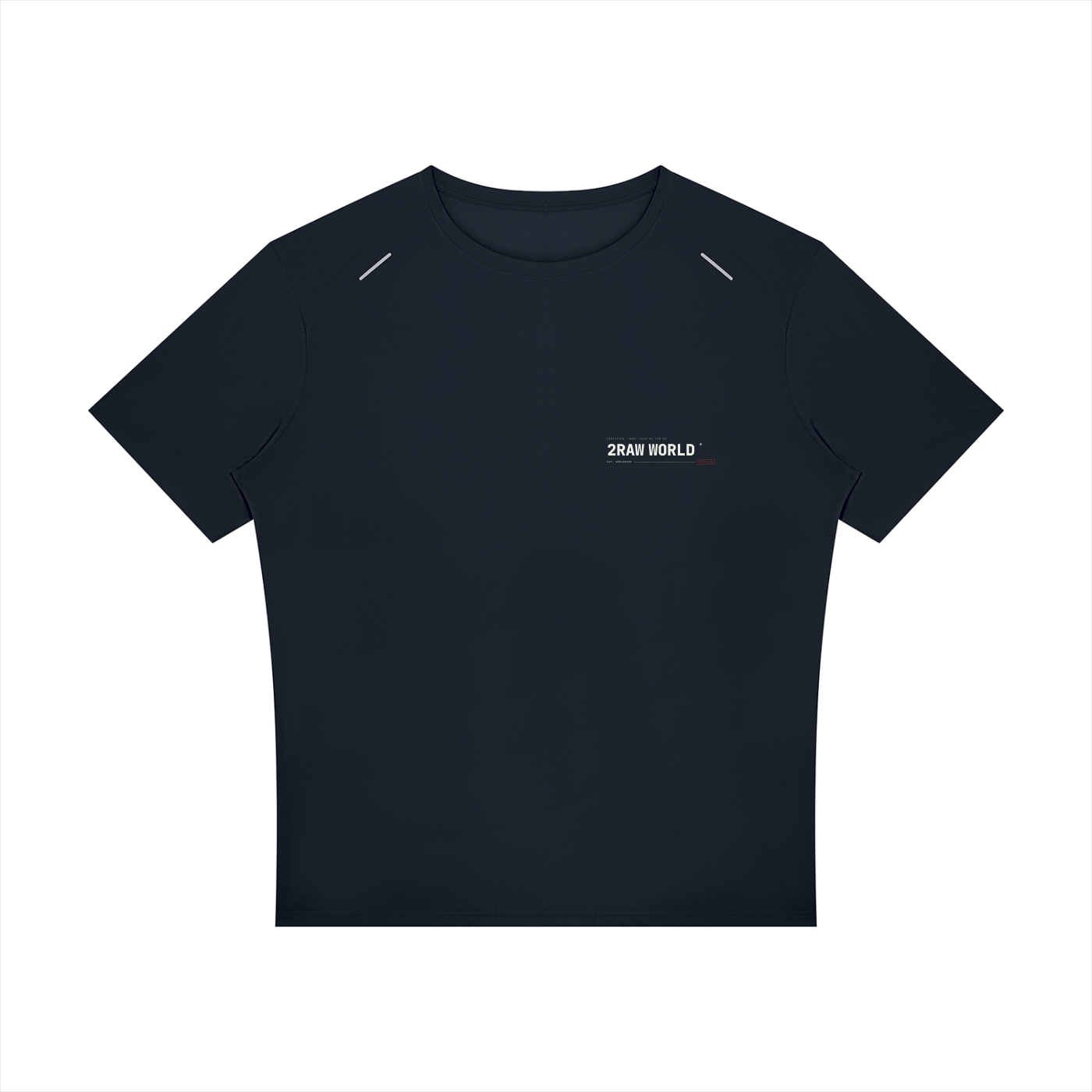 2RAW Men's Raglan Reflective Tee