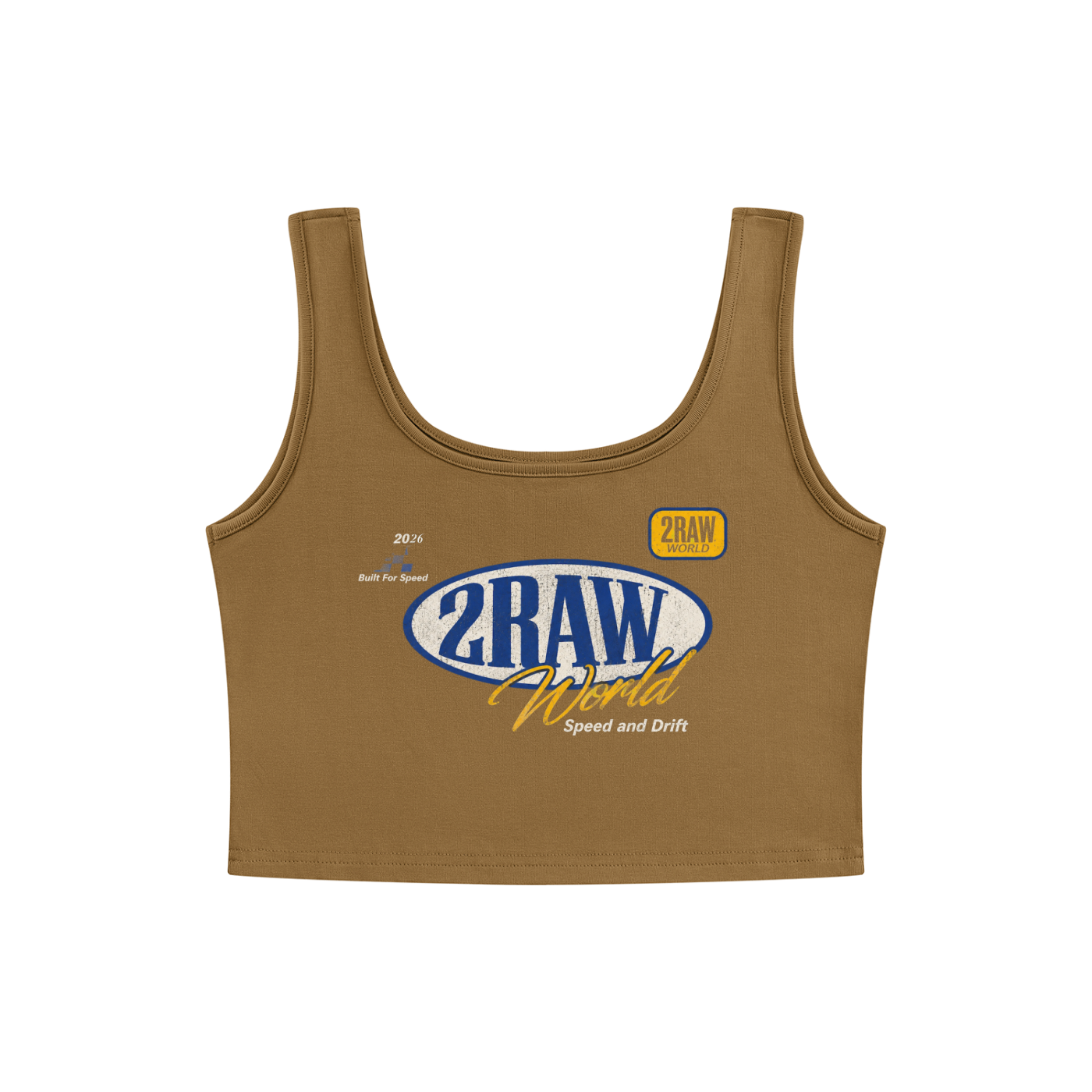 2RAW Speed Race Cropped Tank Top
