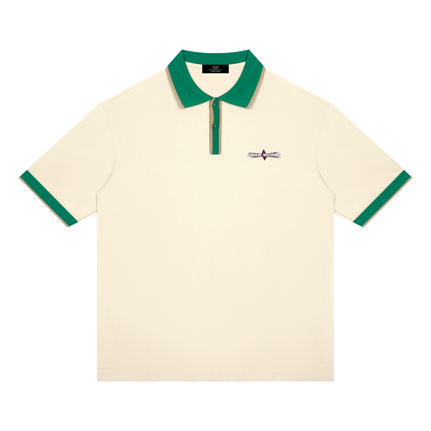 2RAW World Patchwork Polo