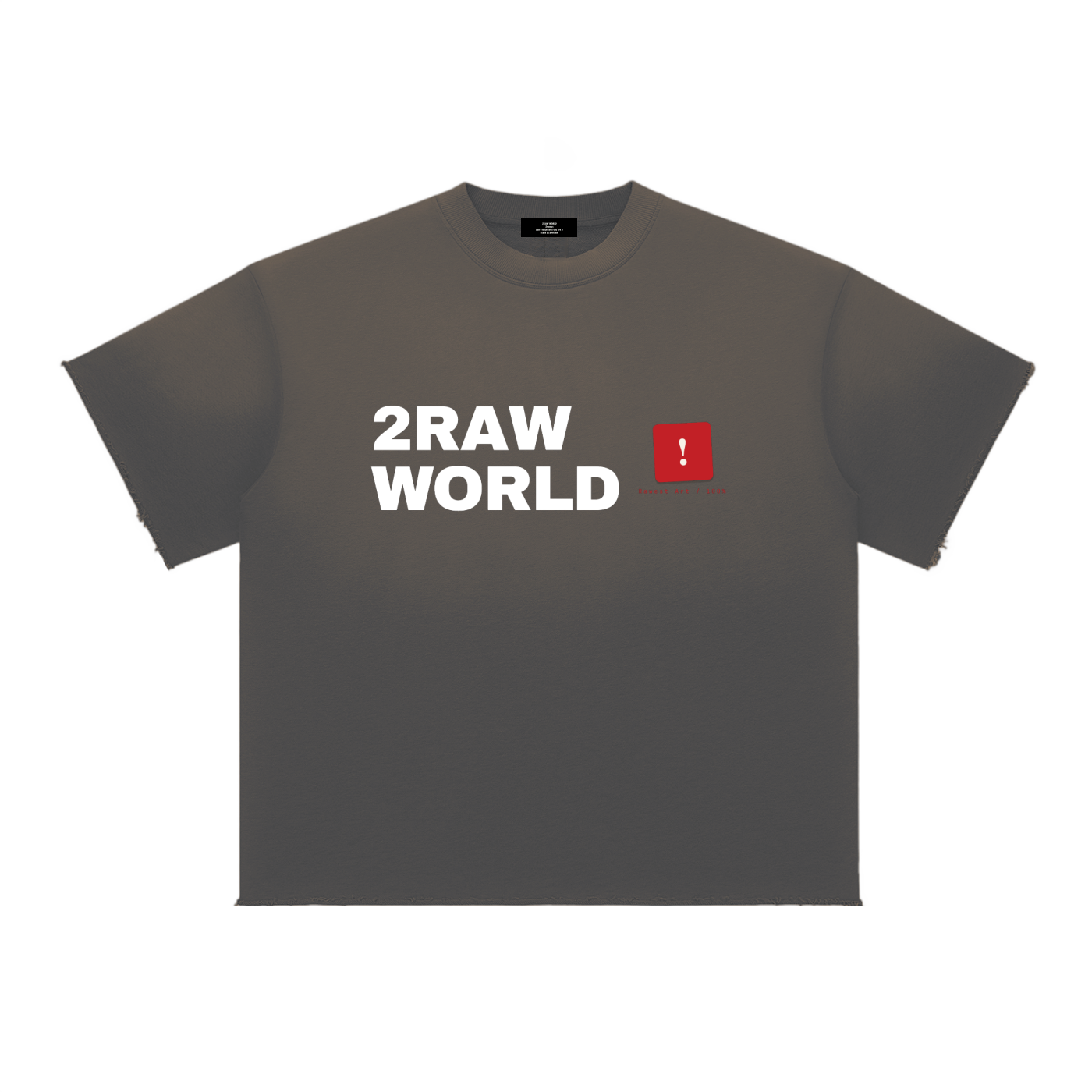 2RAW Sun Fade Raw Edge Tee