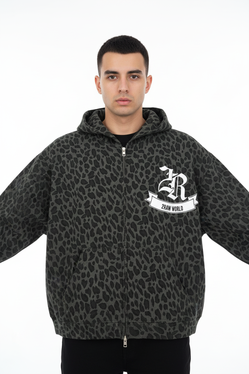Wild Instinct Waffle Full Zip Hoodie