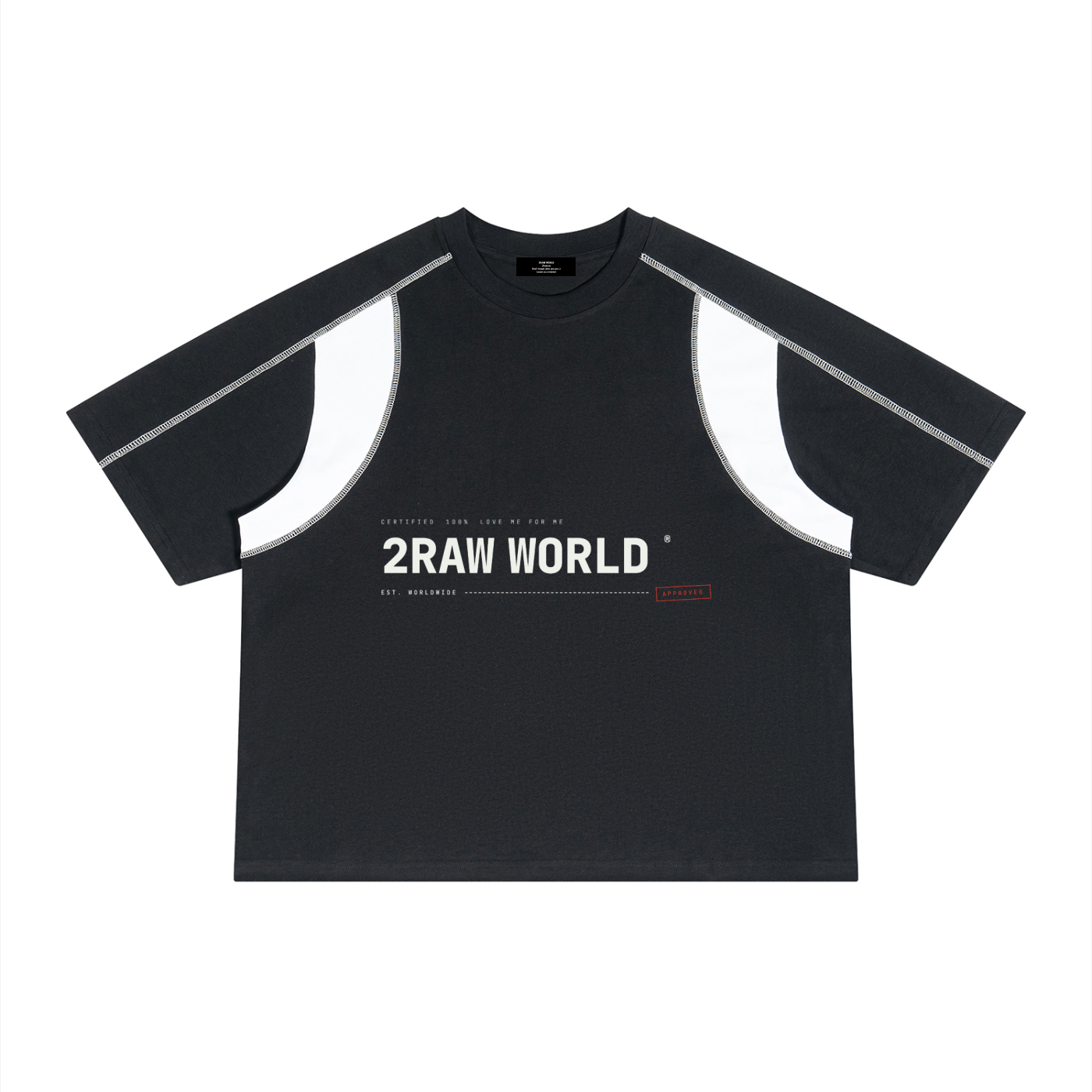 2RAW Raglan Color Block Tee
