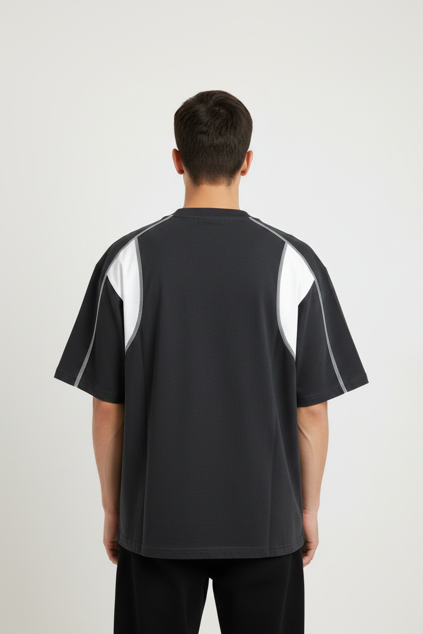 2RAW Raglan Color Block Tee