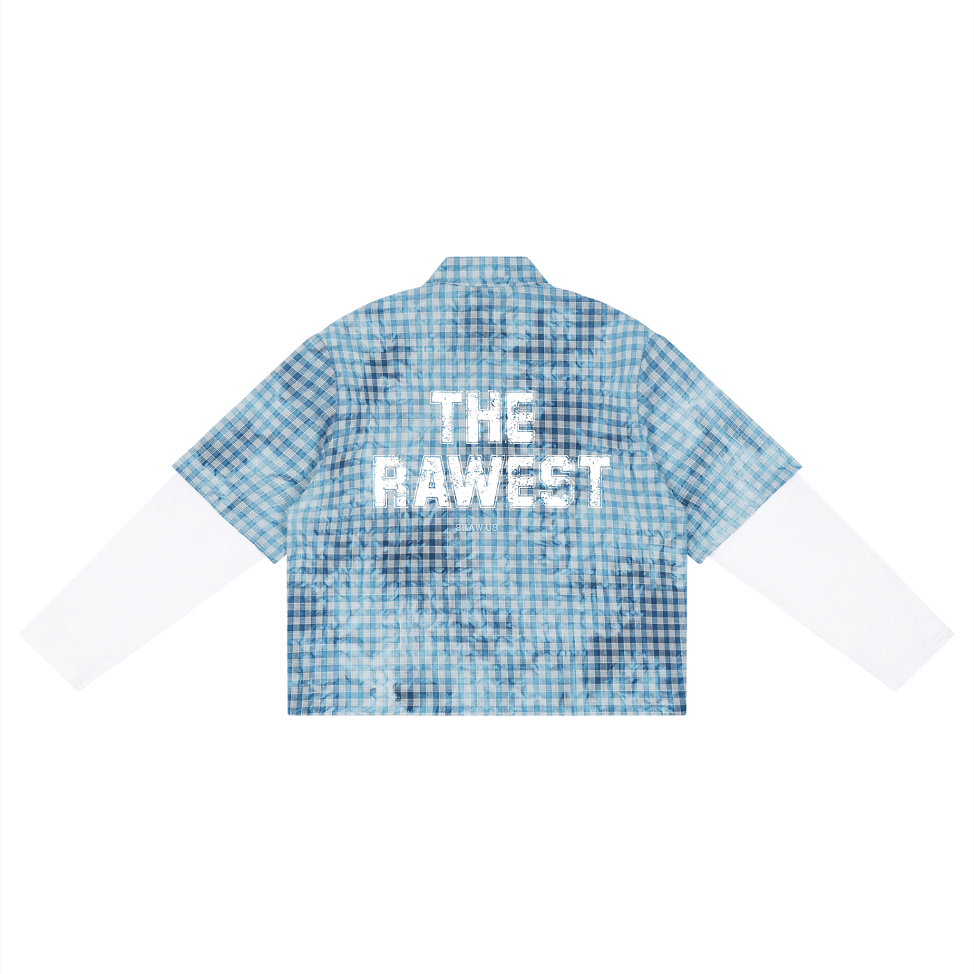 2RAW Vintage Wash Plaid Short Sleeve Shirt