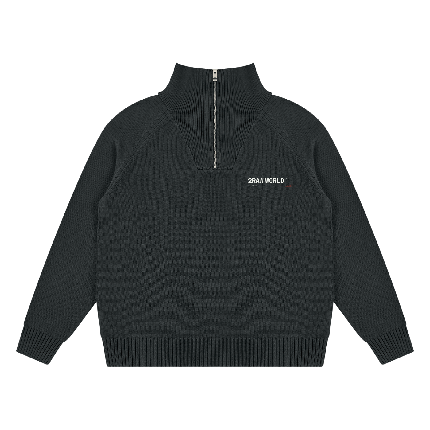 2RAW Quarter-Zip Pullover Sweatshirt
