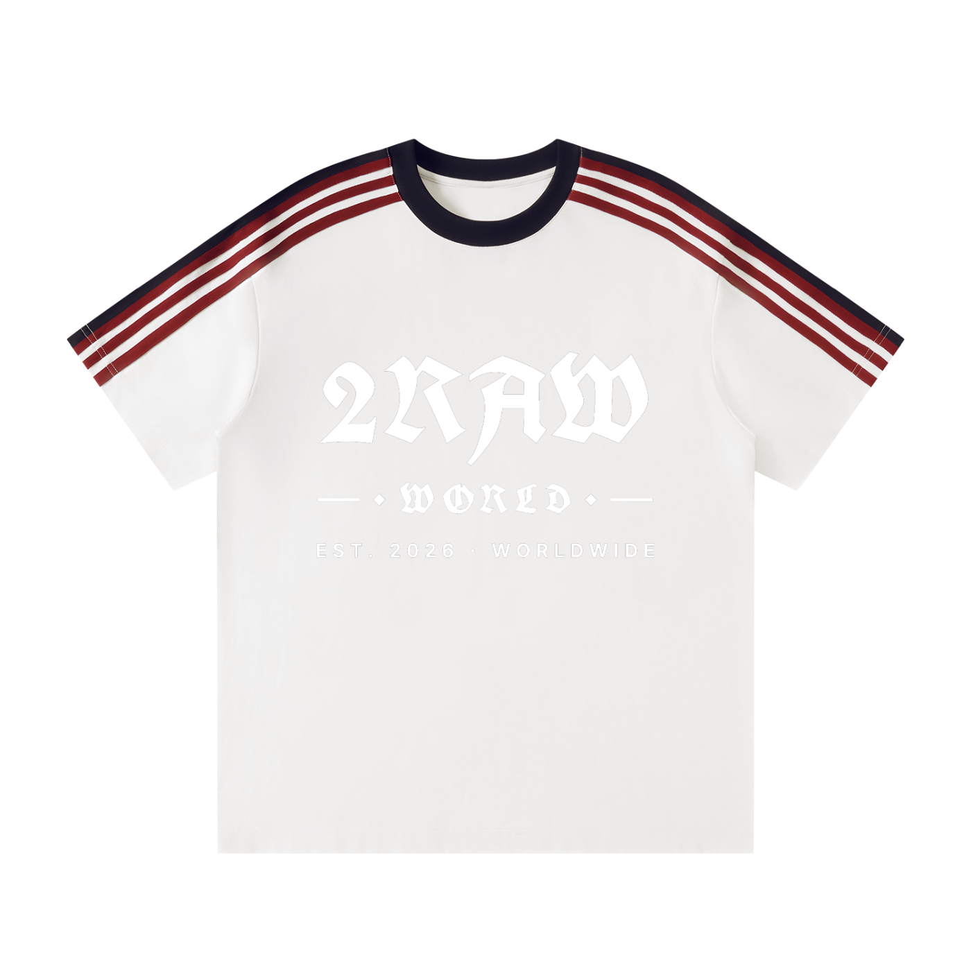 2RAW WORLD Striped T-Shirt