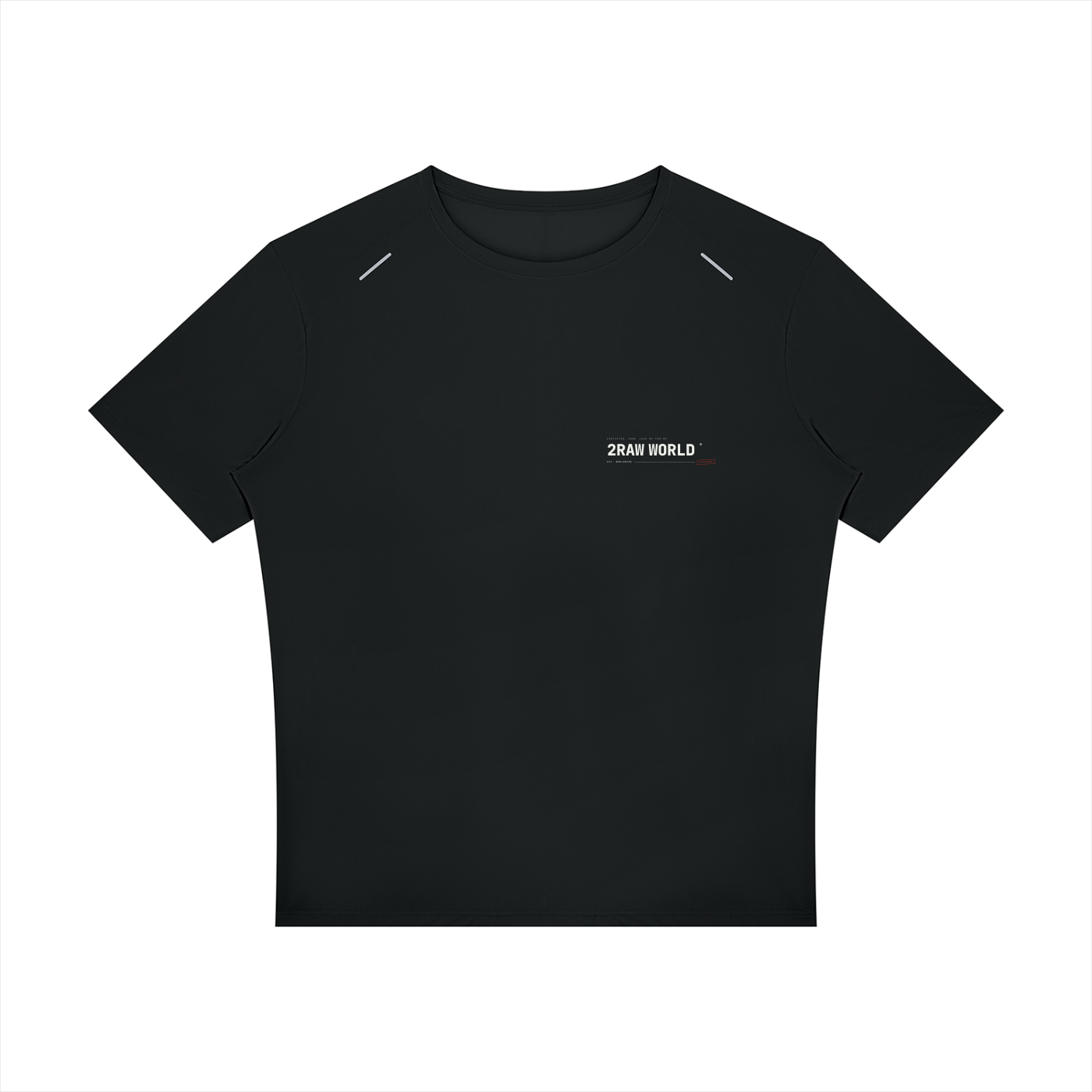 2RAW Men's Raglan Reflective Tee