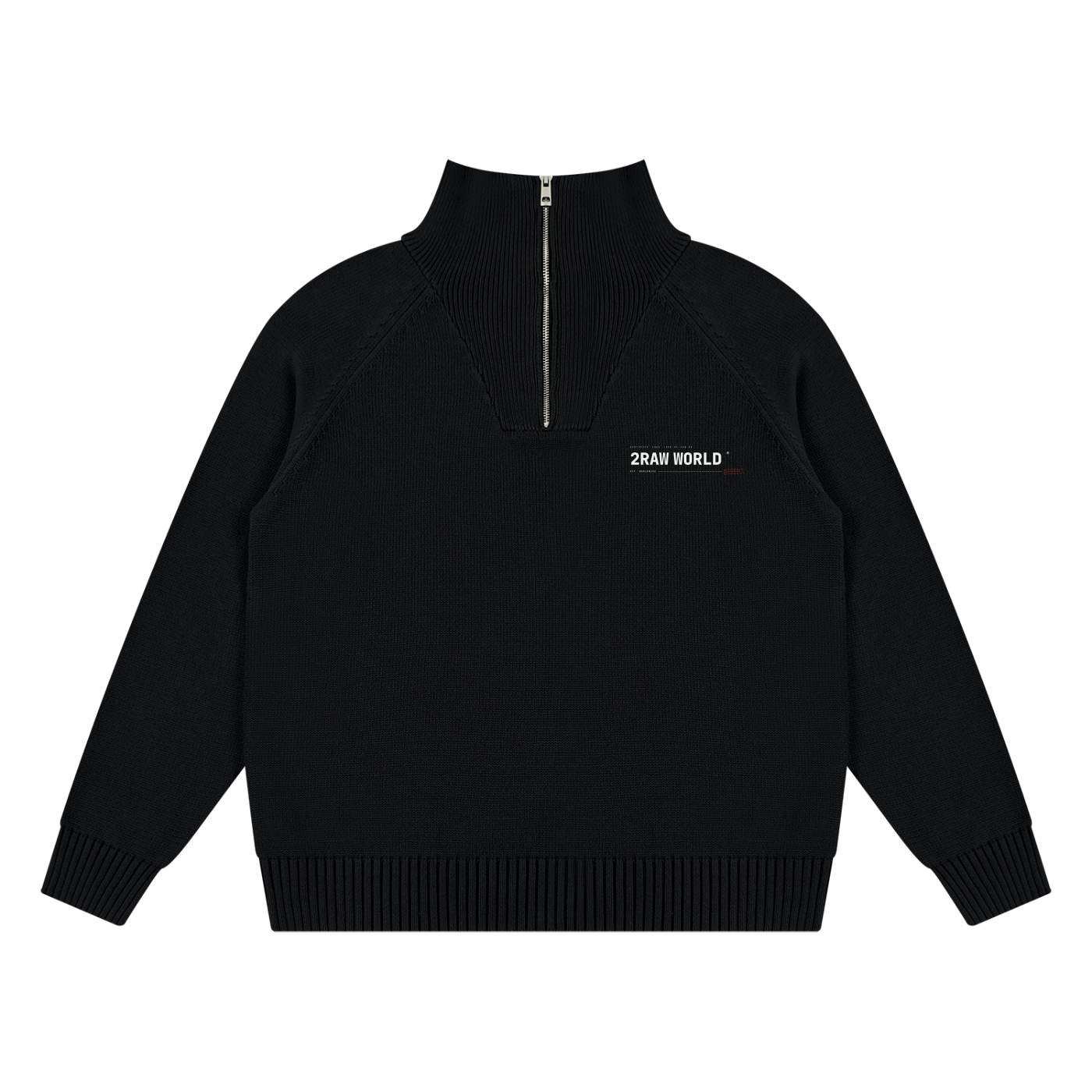 2RAW Quarter-Zip Pullover Sweatshirt
