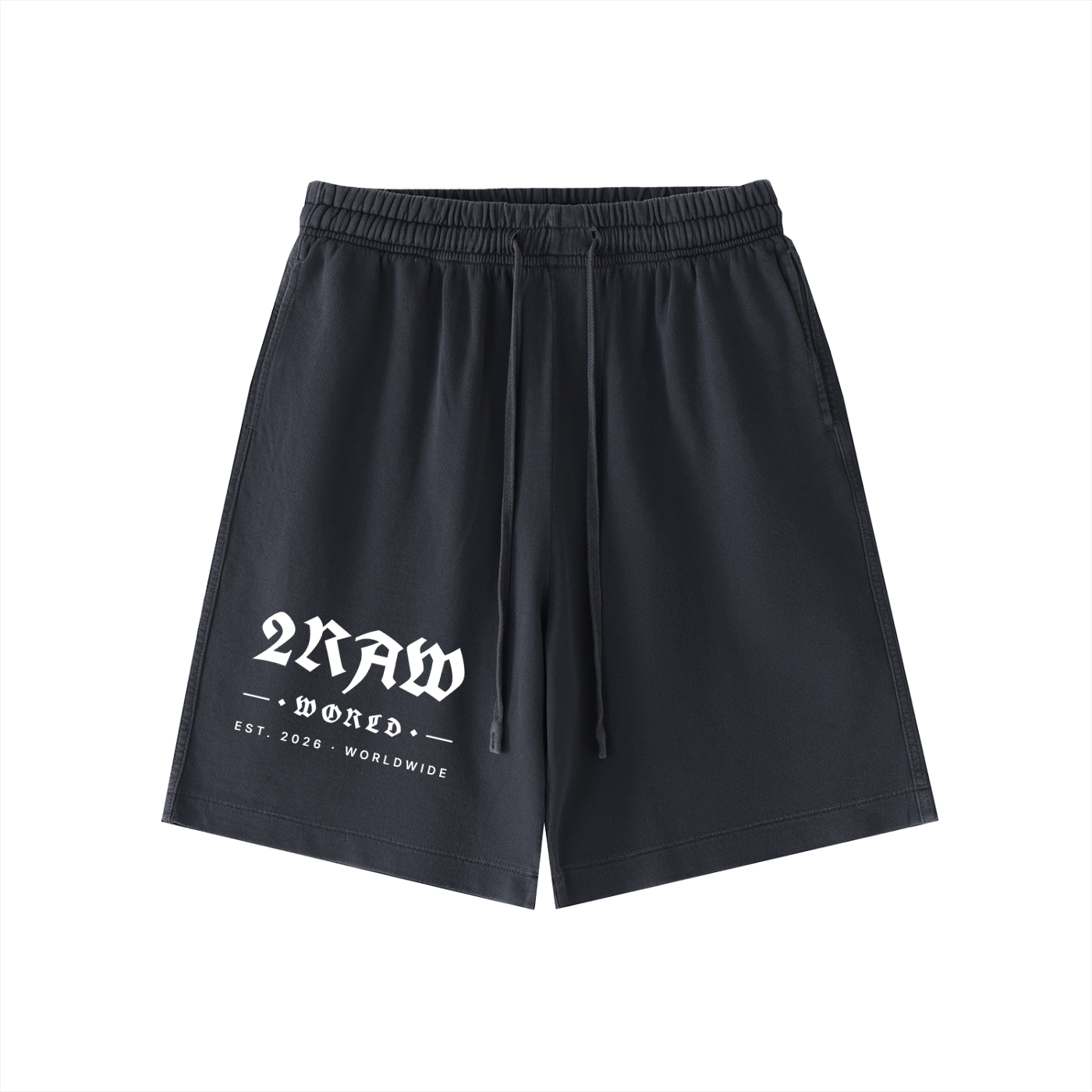 2RAW WORLD Vintage Wash Cotton Shorts