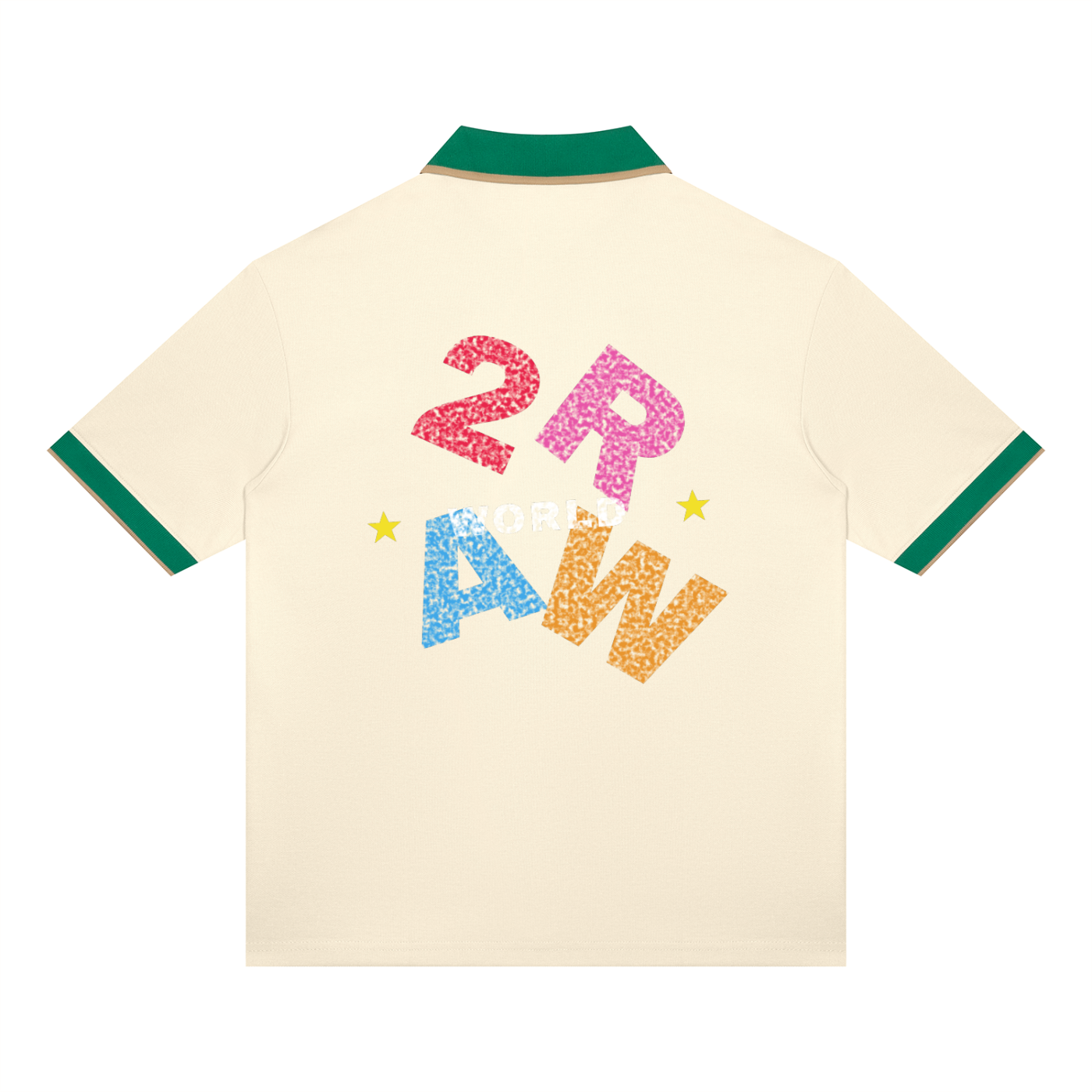 2RAW World Patchwork Polo