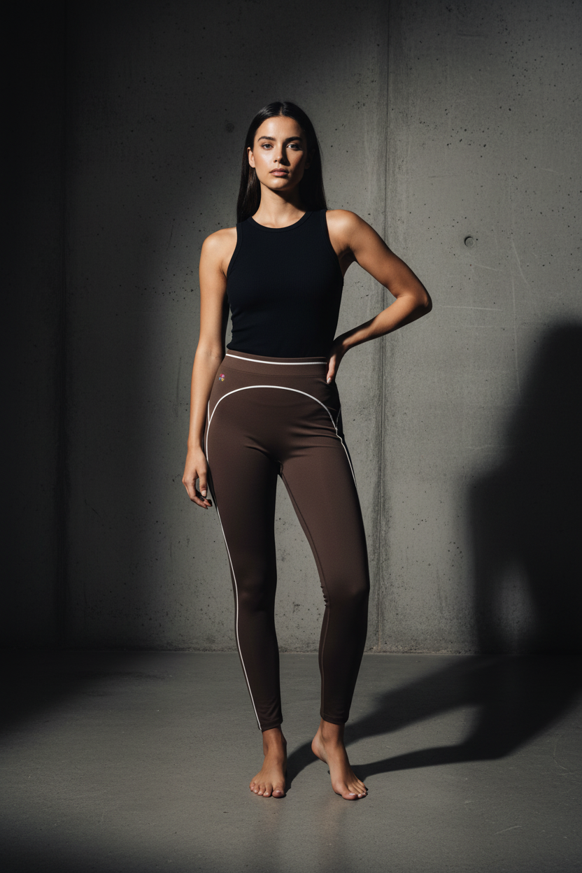 2RAW Women's High-Rise Topstitch Leggings