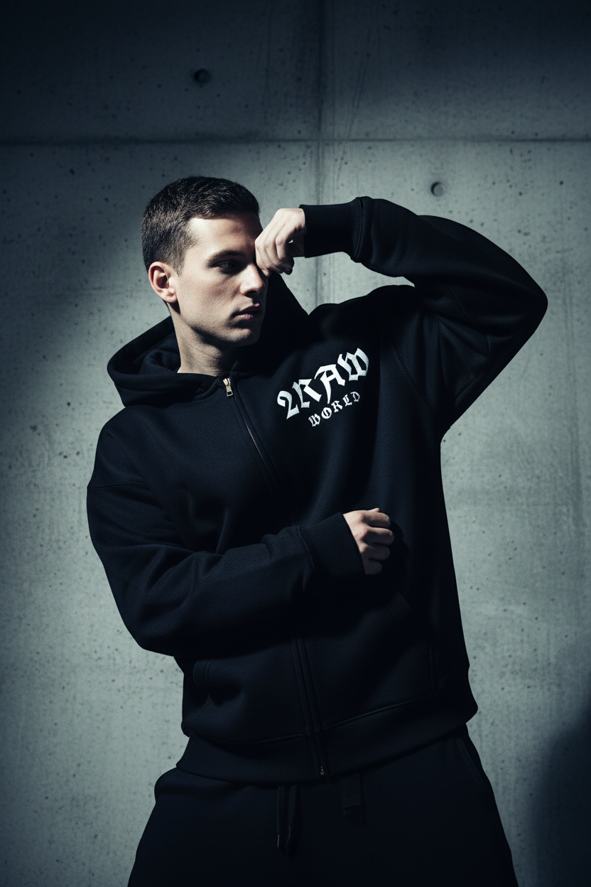 2RAW World Essential Oversized Boxy Hoodie