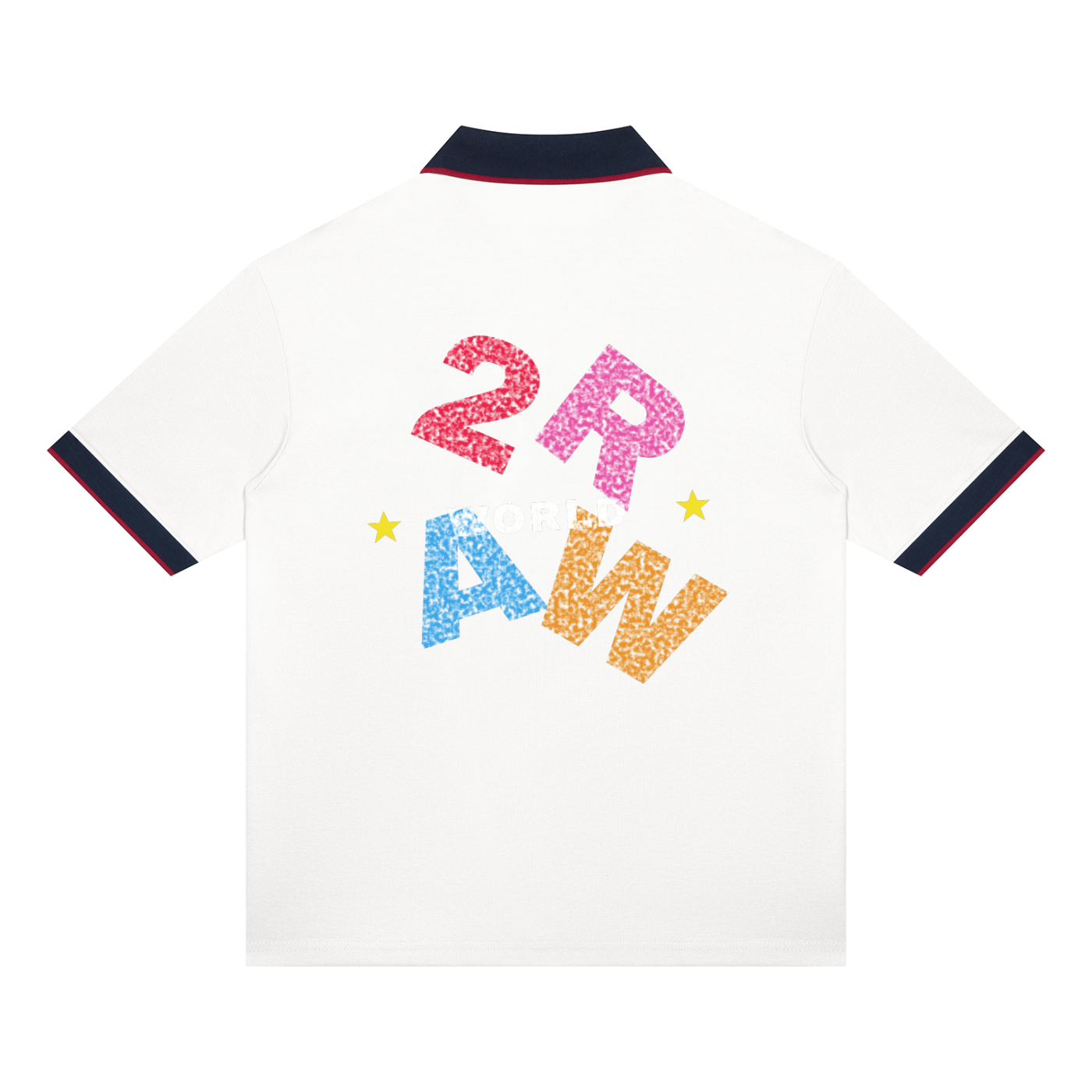 2RAW World Patchwork Polo