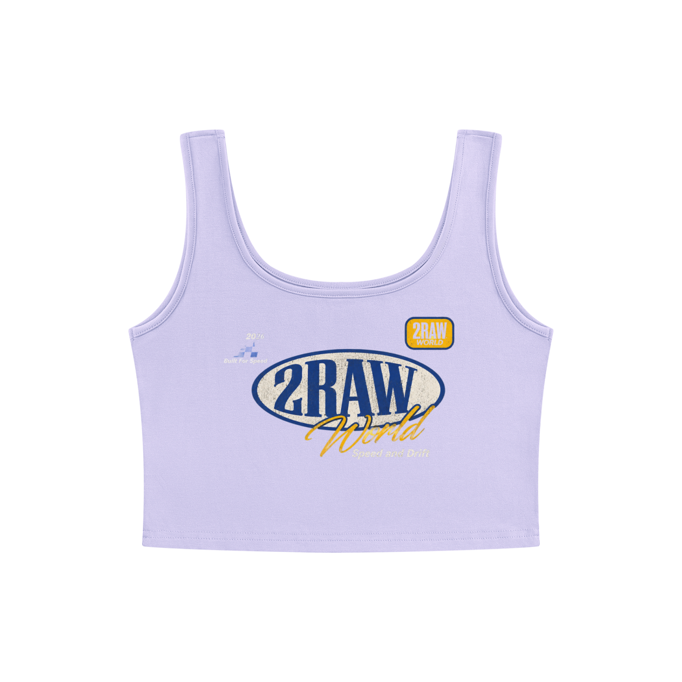 2RAW Speed Race Cropped Tank Top