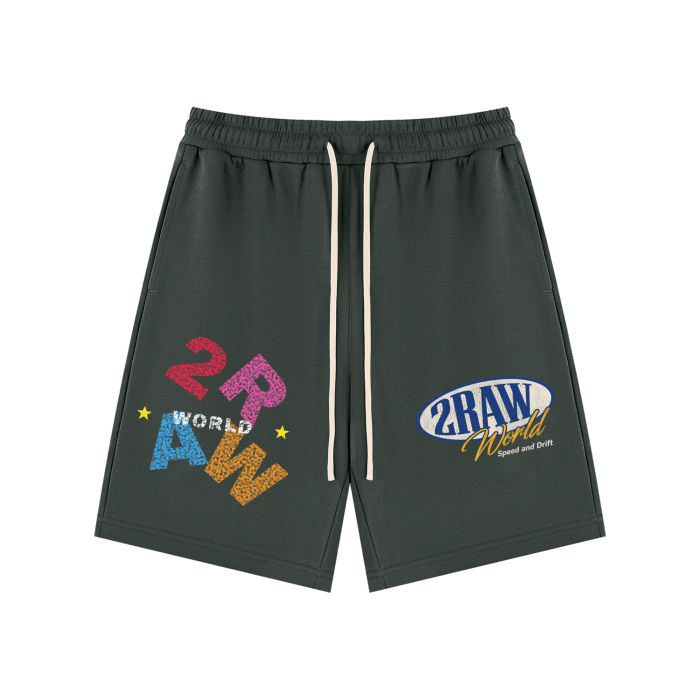 2RAW Speed Drawstring Shorts