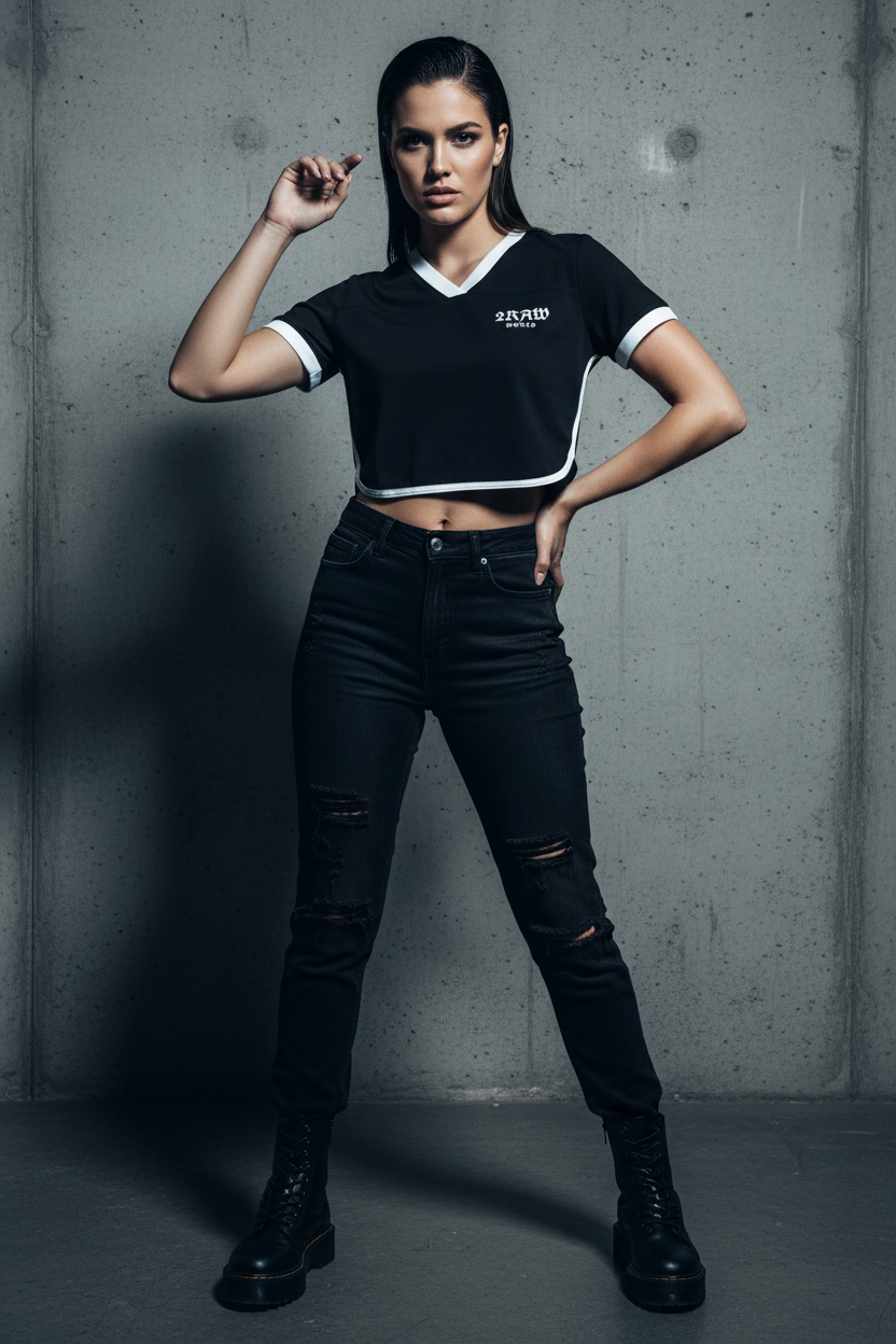 2RAW Women's Color Block Performance Tee