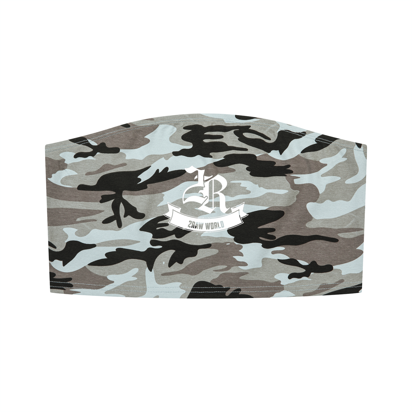 2RAW Women's Camo Cropped Tube Top