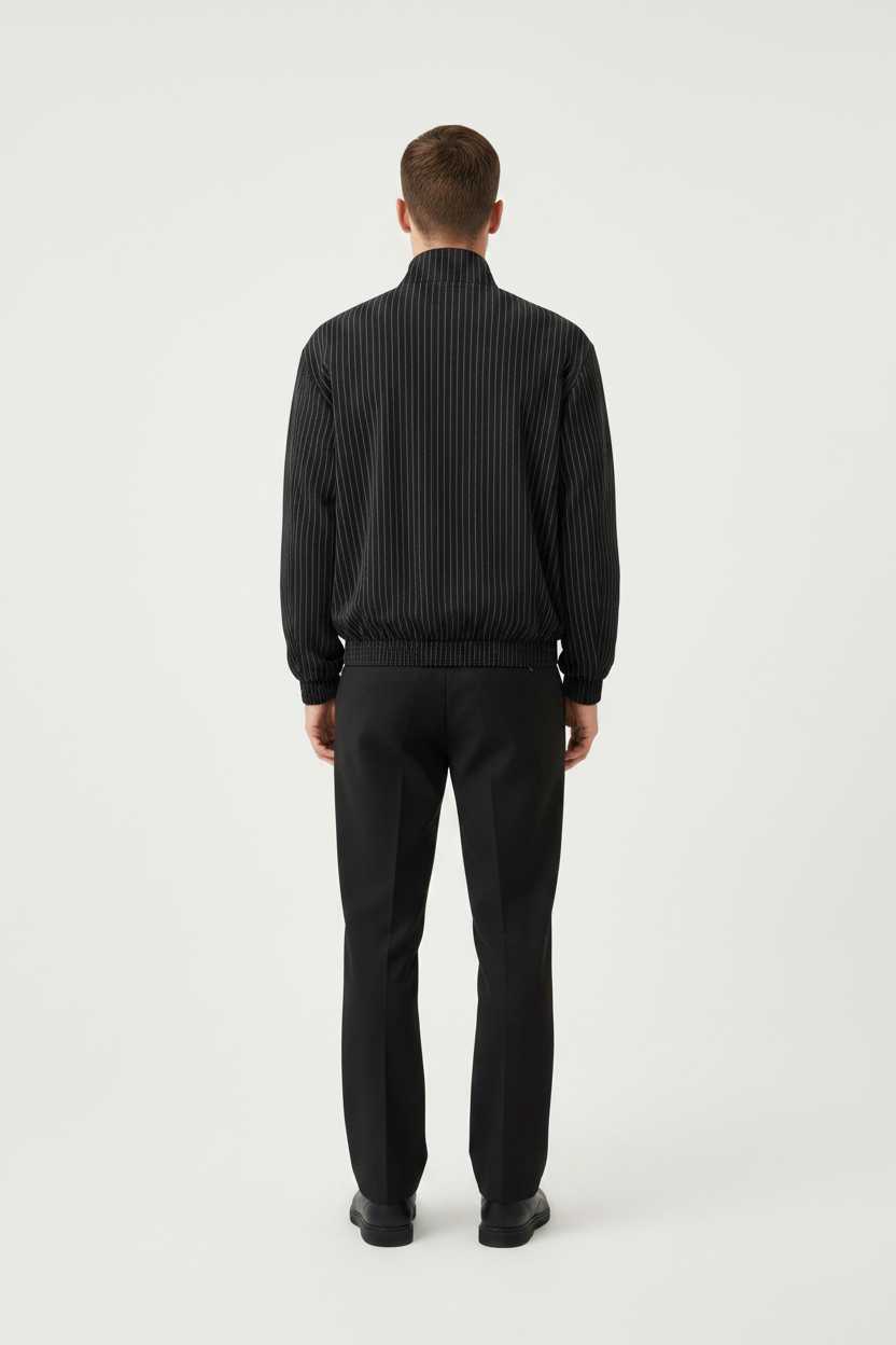 2RAW Striped Full-Zip Track Jacket