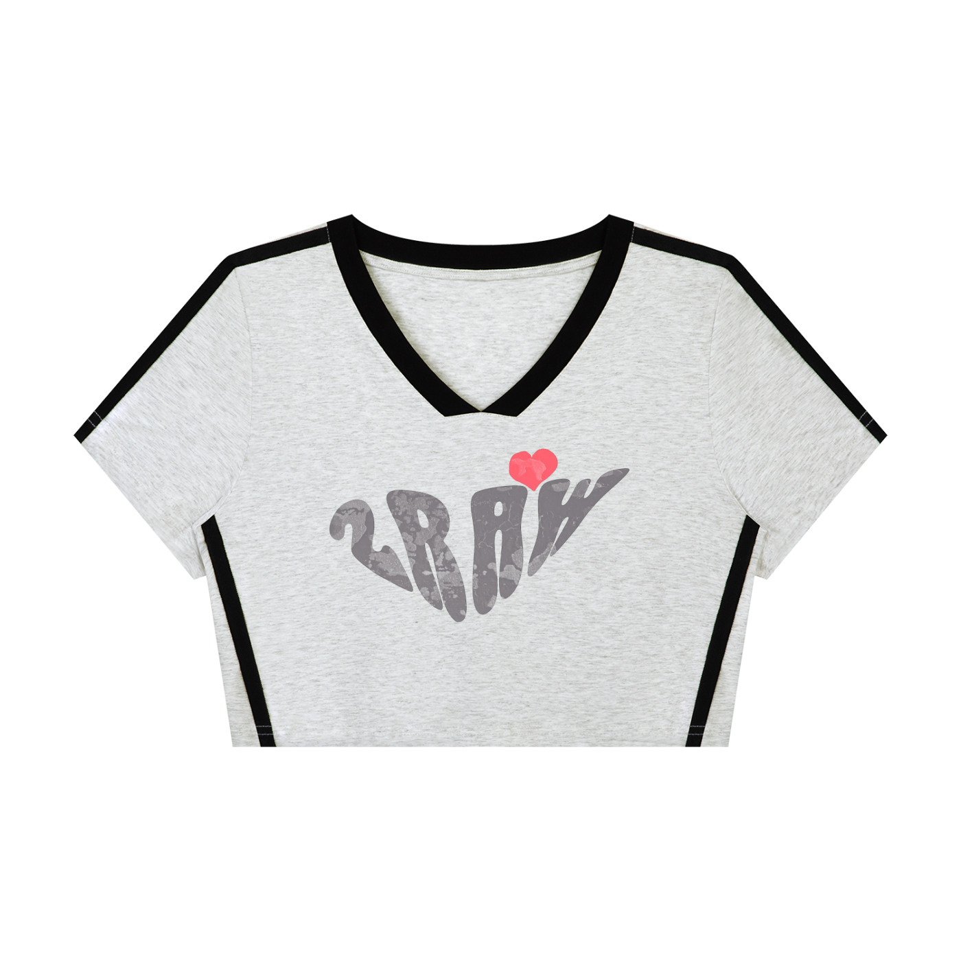 2RAW V-Neck Active crop top