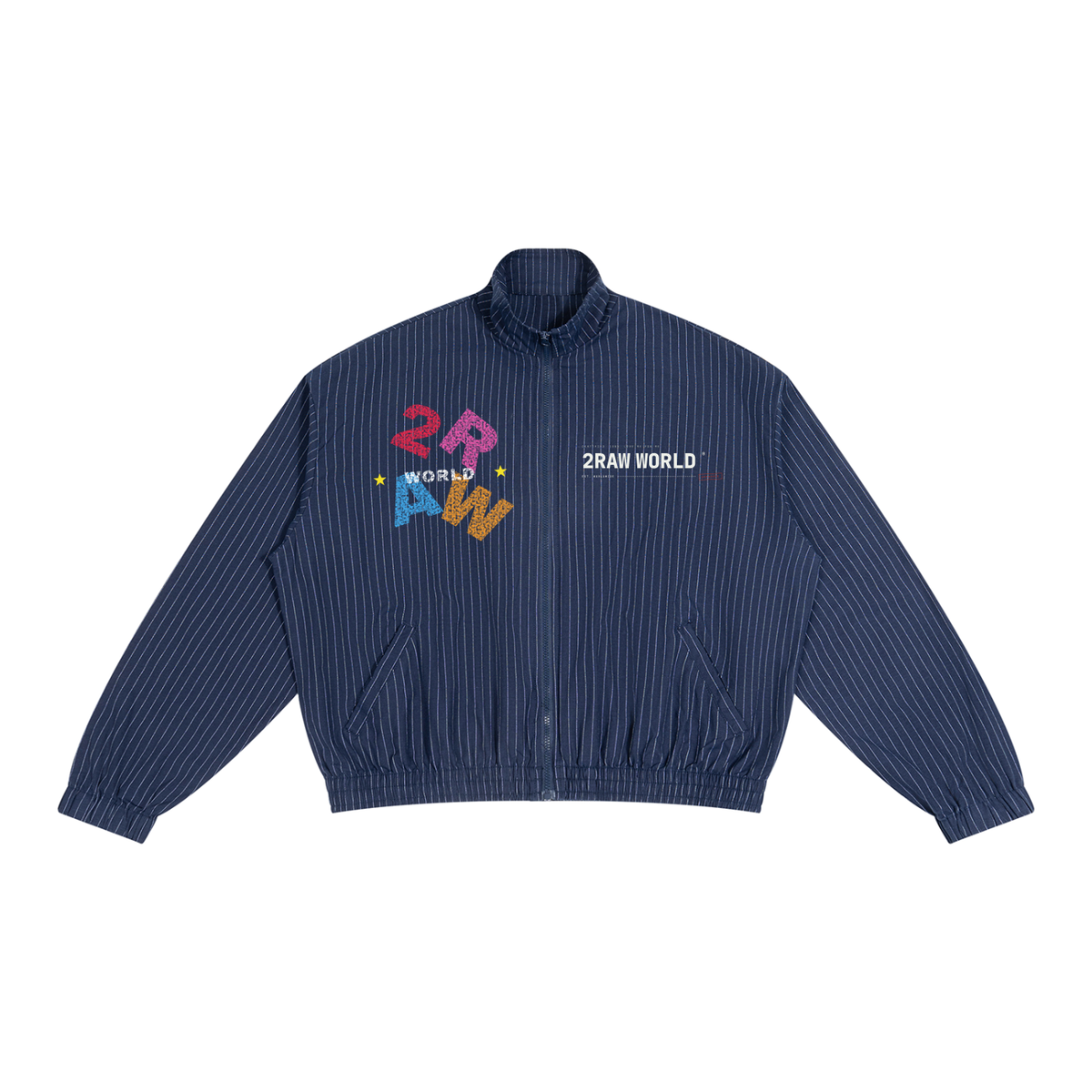 2RAW Striped Full-Zip Track Jacket | 2RAW WORLD