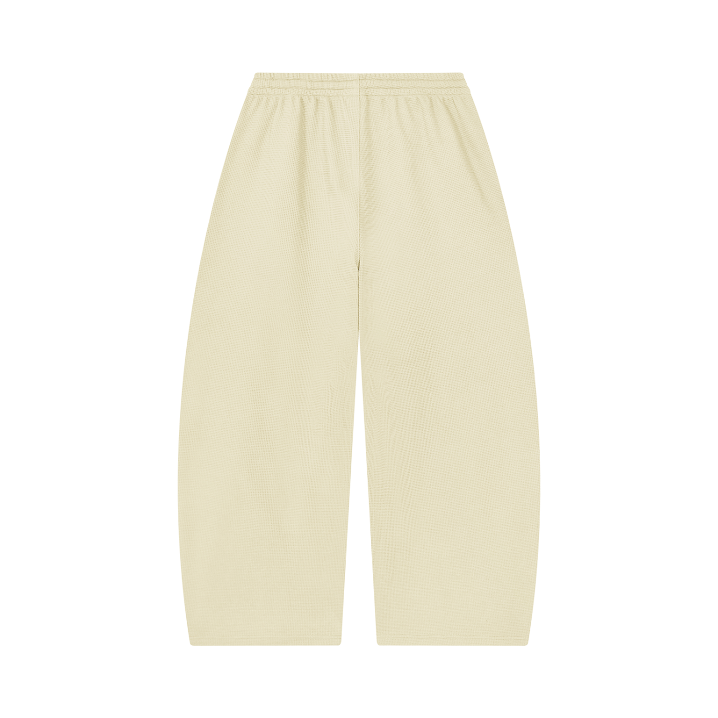 2RAW Waffle Barrel Leg Pants — Oat Gray