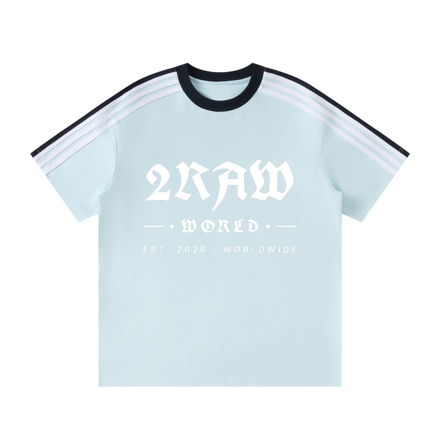 2RAW WORLD Striped T-Shirt
