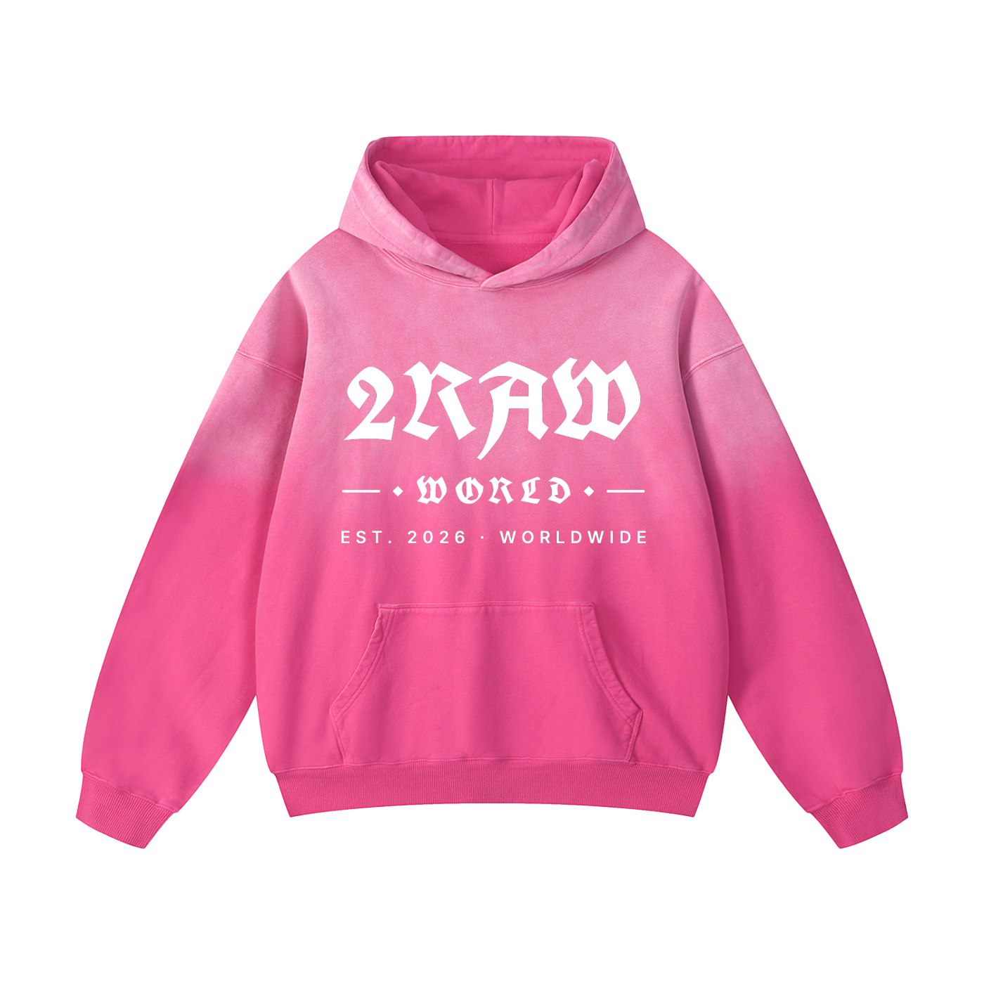 2RAW Heavyweight Sunfade Oversized Hoodie