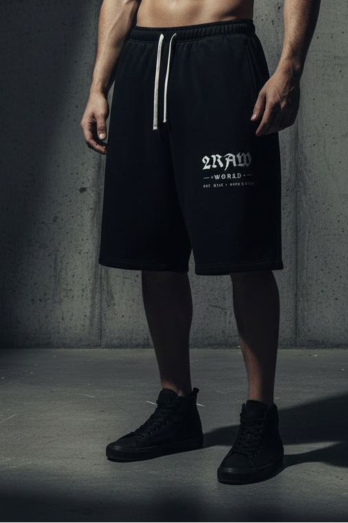 2RAW WORLD Essential Three-quarter Sweatpants