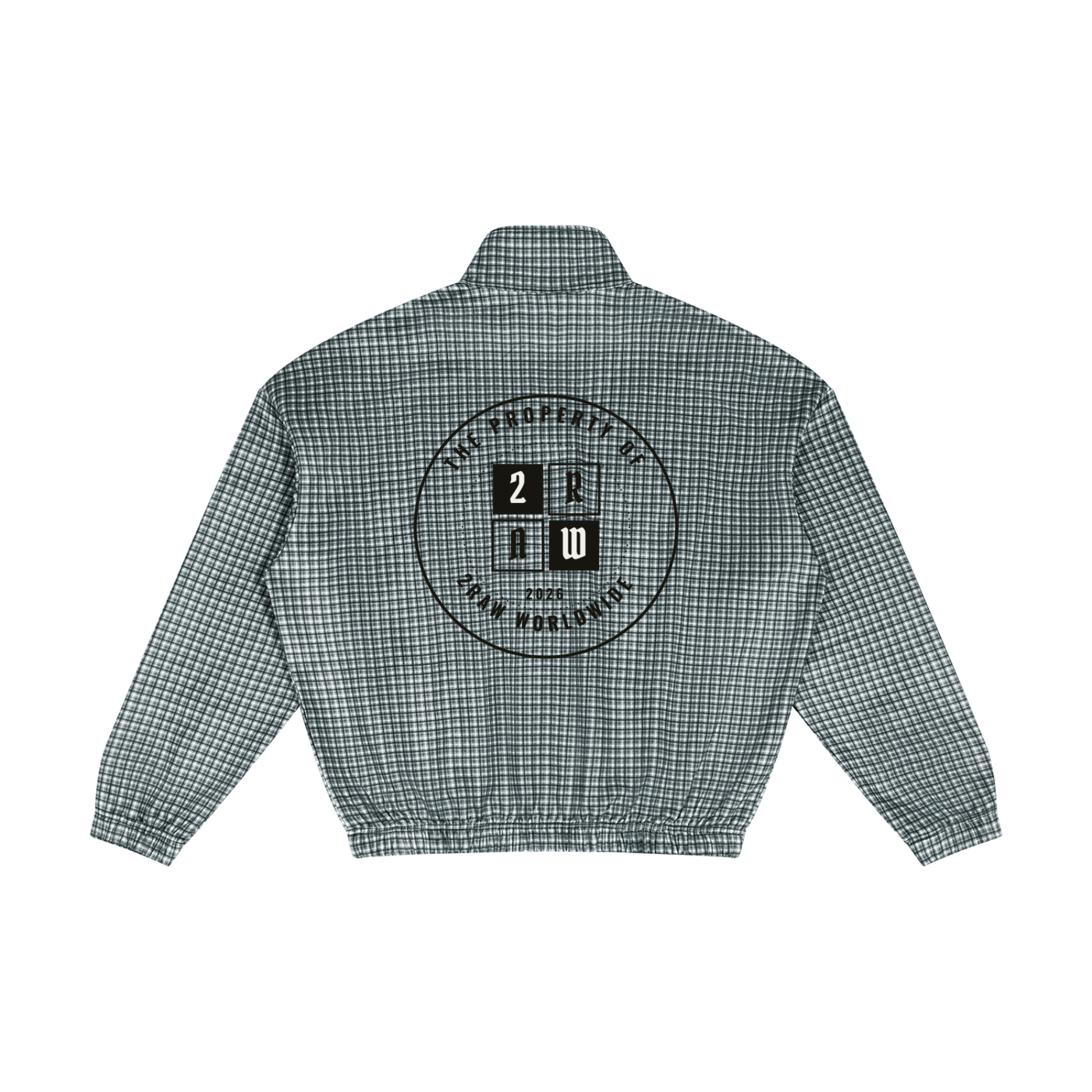 2RAW Plaid Quarter-Zip Sweatshirt