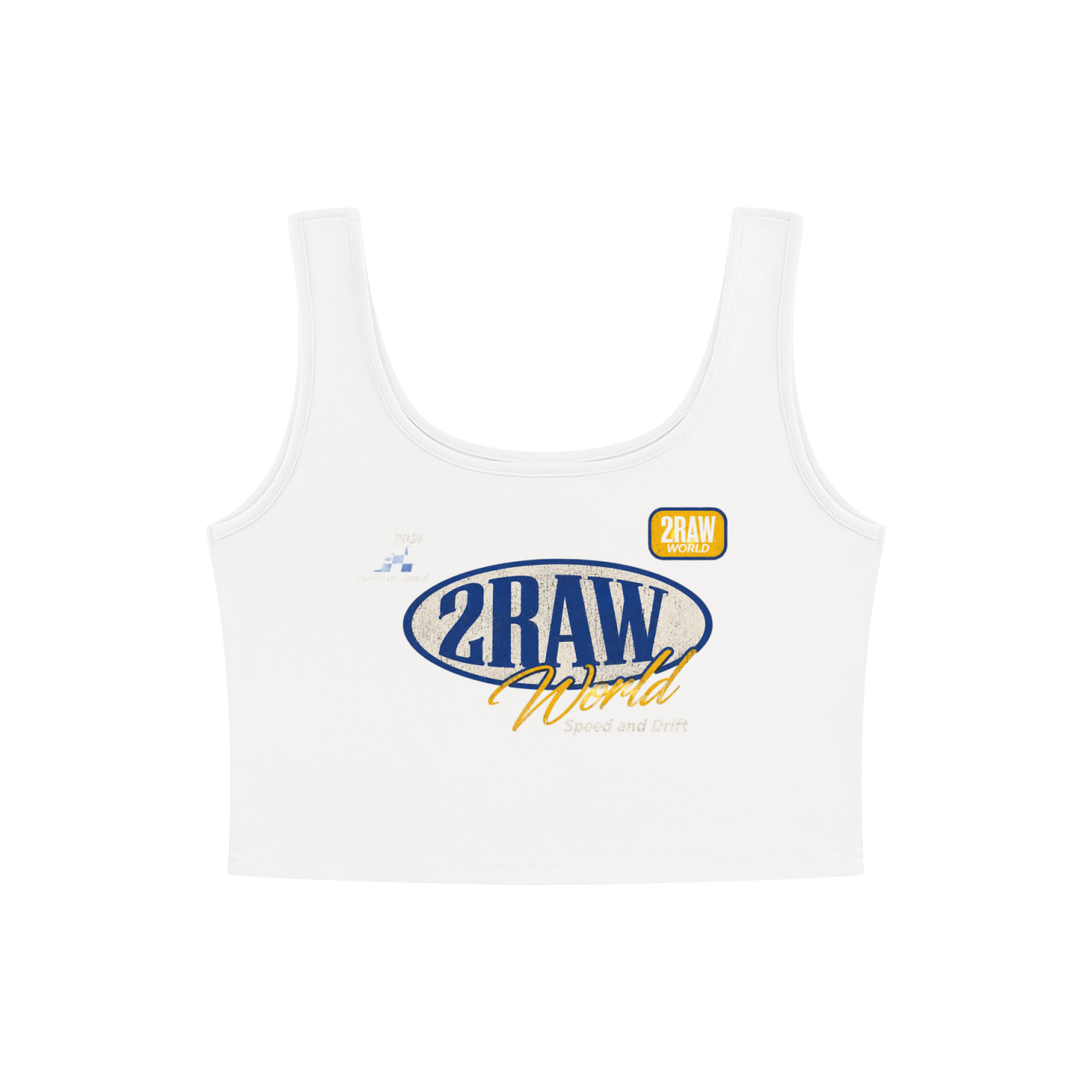 2RAW Speed Race Cropped Tank Top