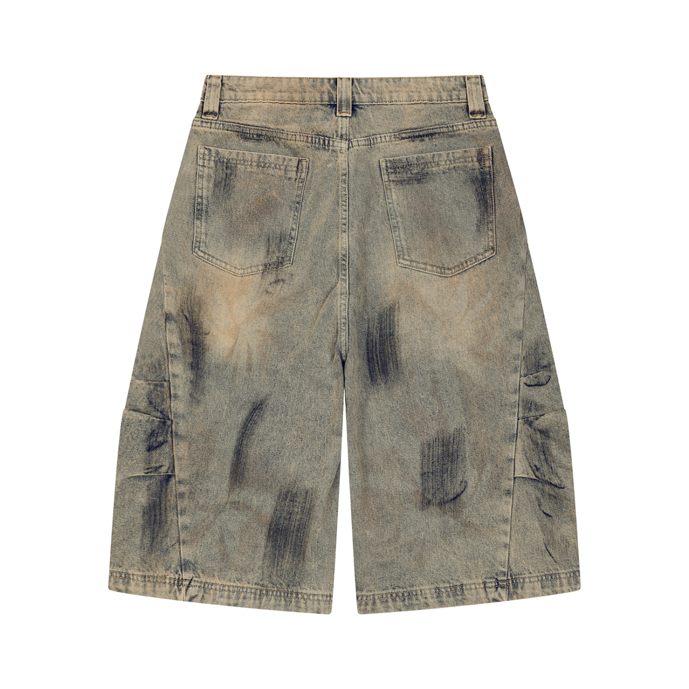 2RAW Circle Vintage Wash Short
