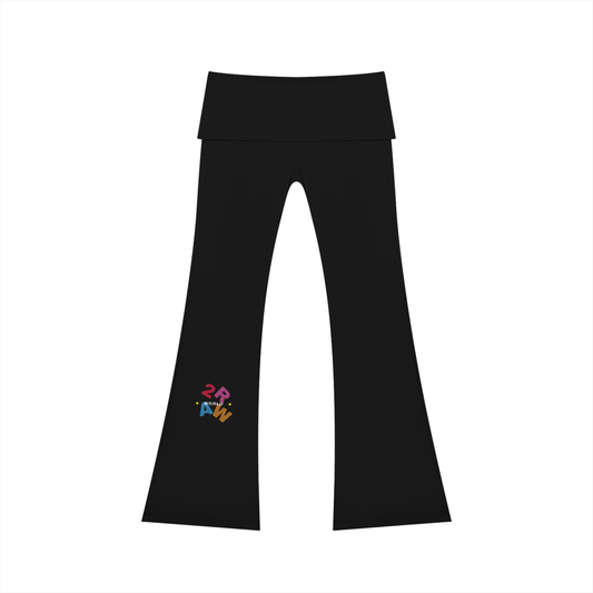 2RAW Women's Nylon Flared Yoga Pants