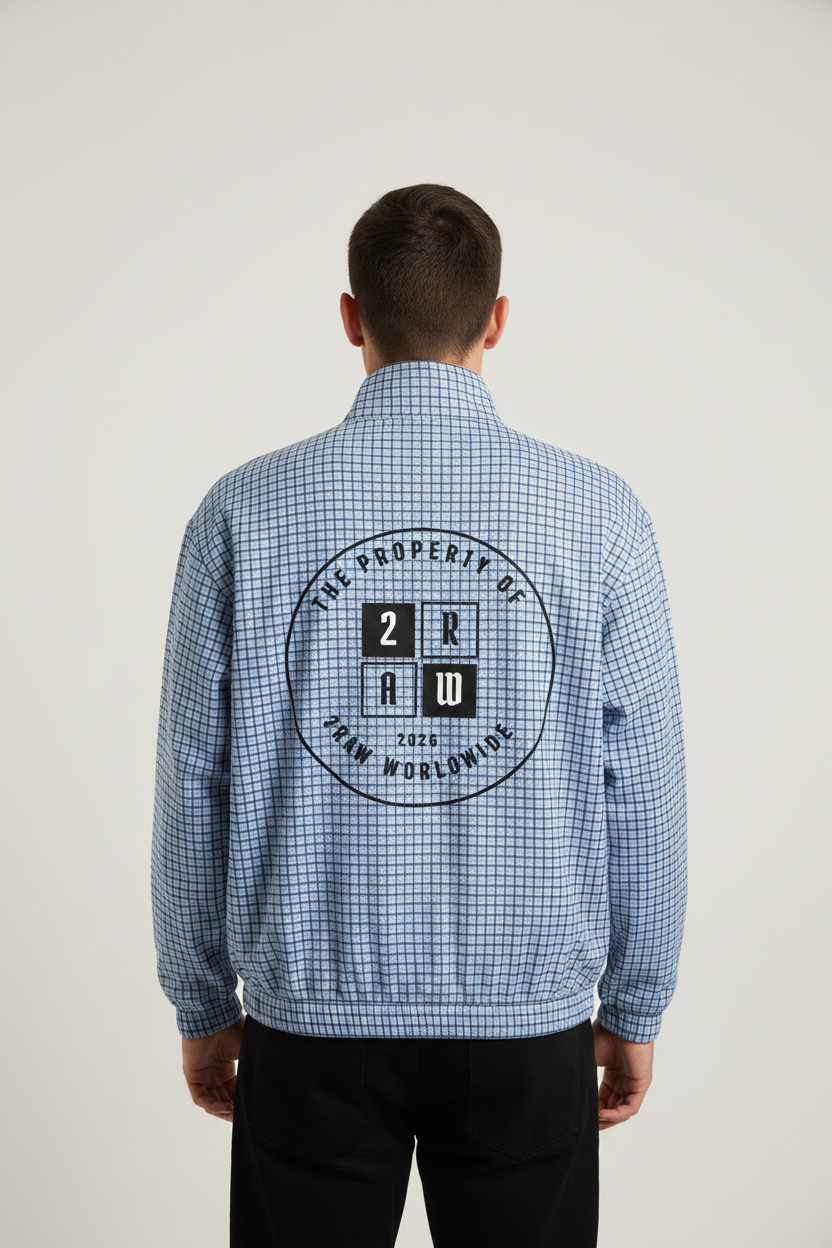 2RAW Plaid Quarter-Zip Sweatshirt