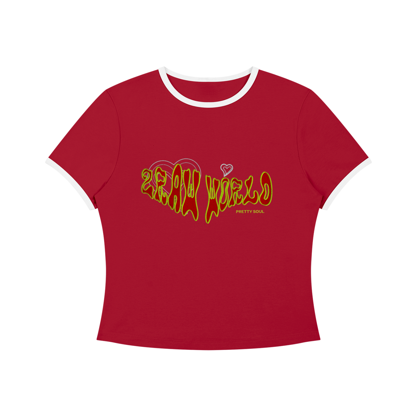 2RAW WORLD PRETTY SOUL Crop T-Shirt