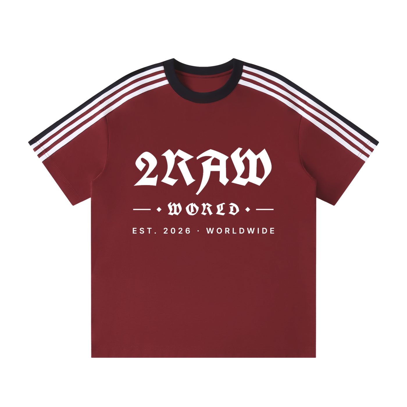2RAW WORLD Striped T-Shirt