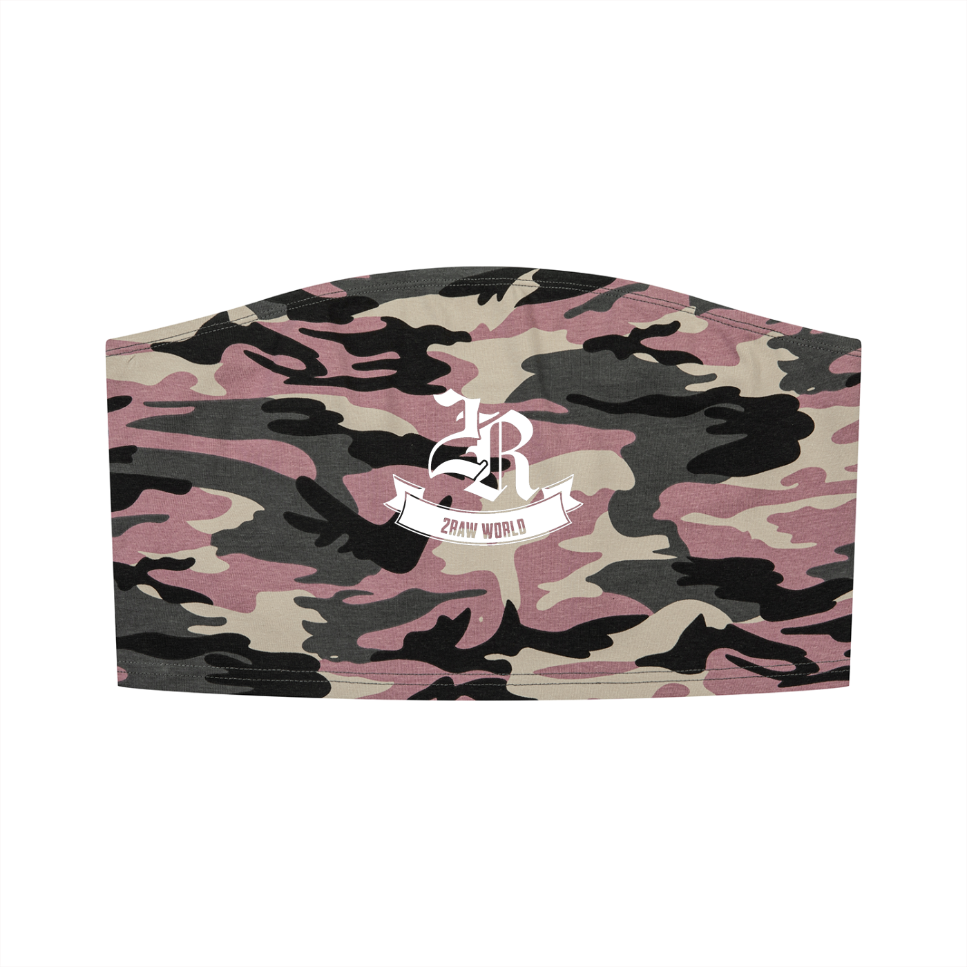 2RAW Women's Camo Cropped Tube Top