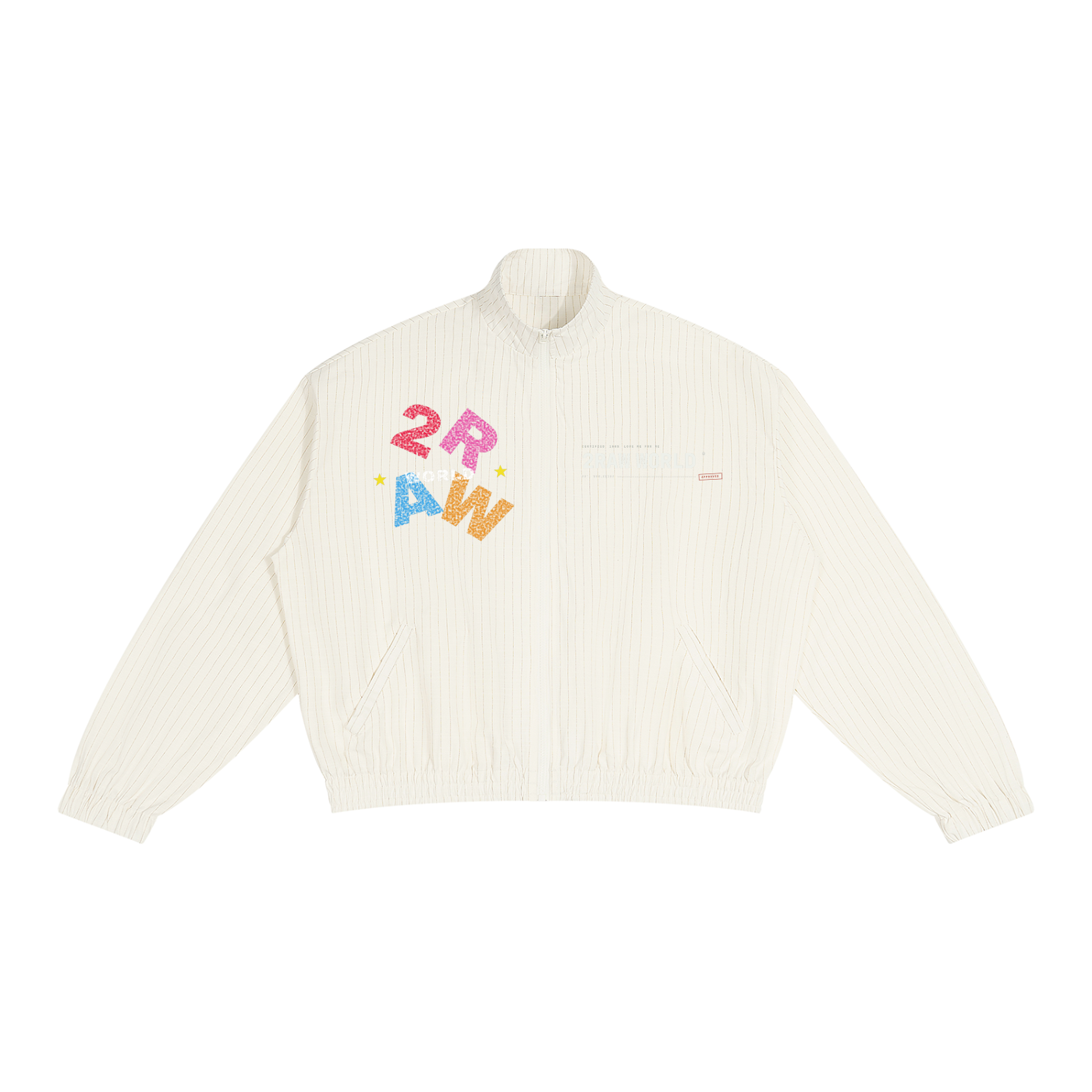 2RAW Striped Full-Zip Track Jacket