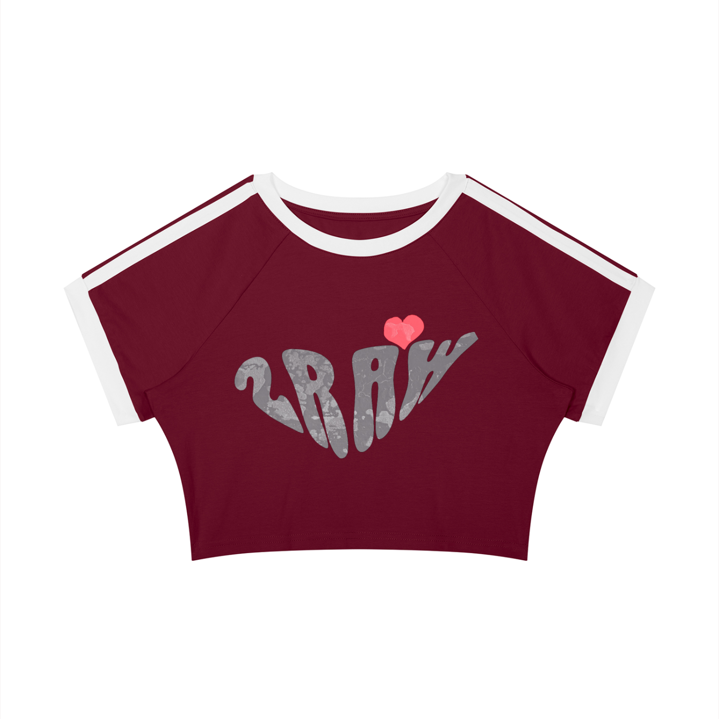 2raw Sweetheart Raglan Crop