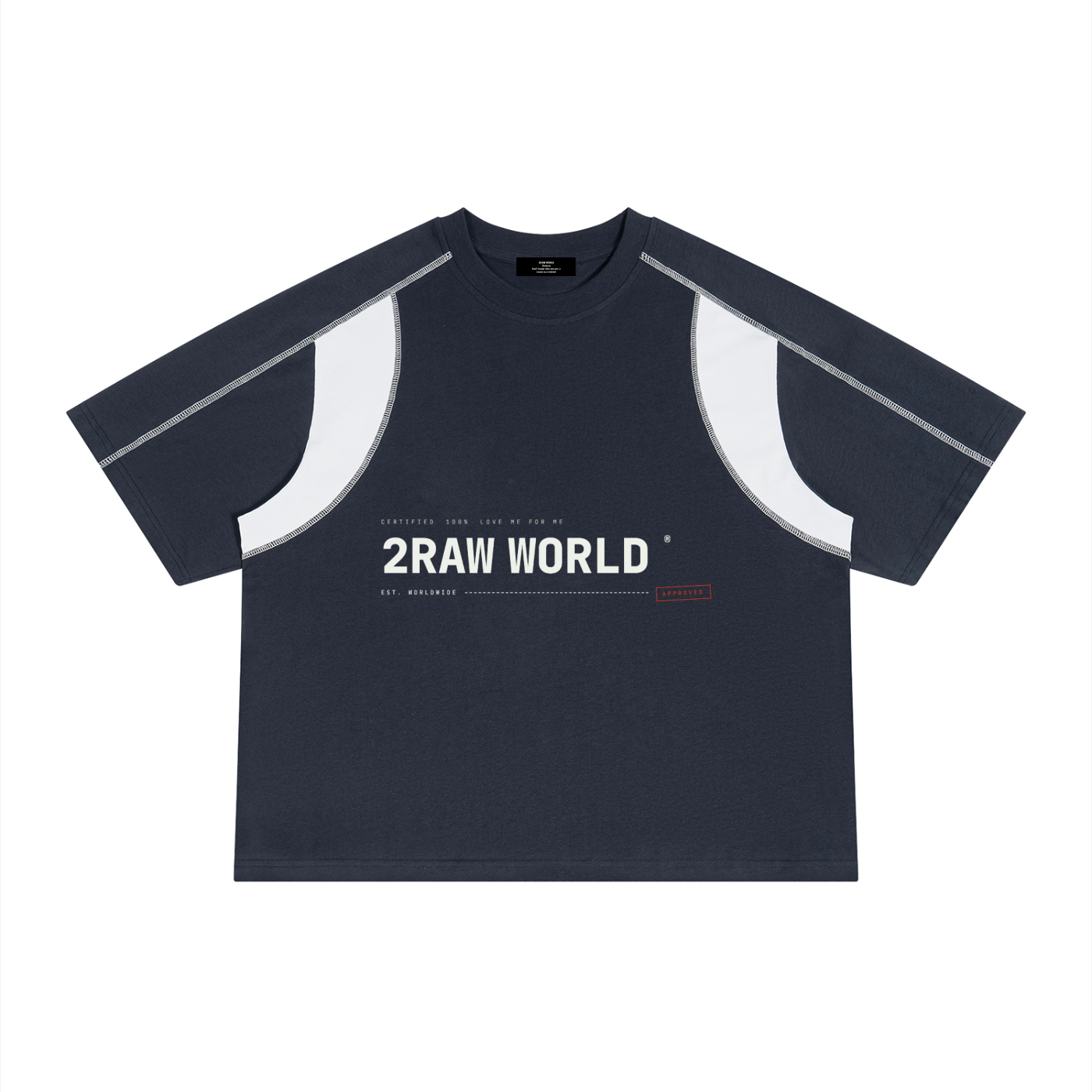 2RAW Raglan Color Block Tee