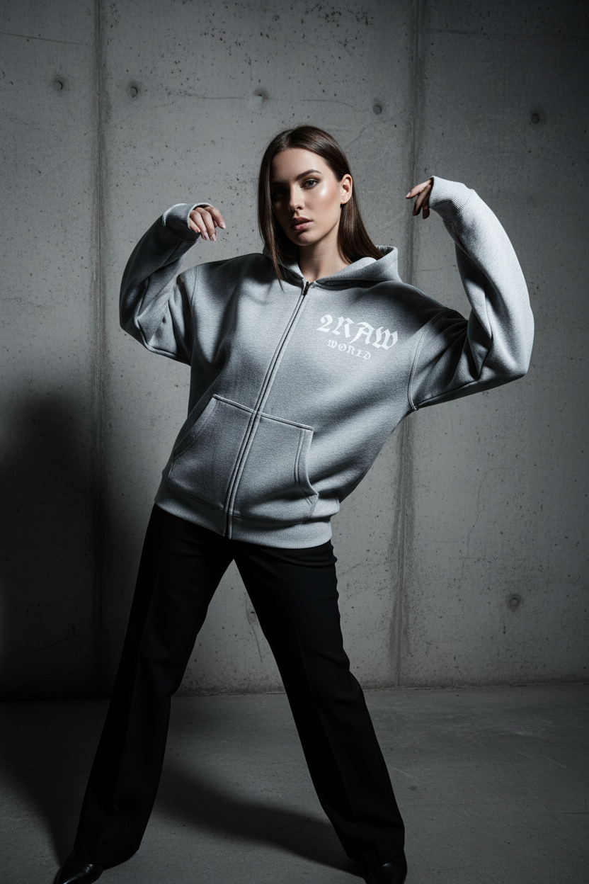 2RAW World Essential Oversized Boxy Hoodie