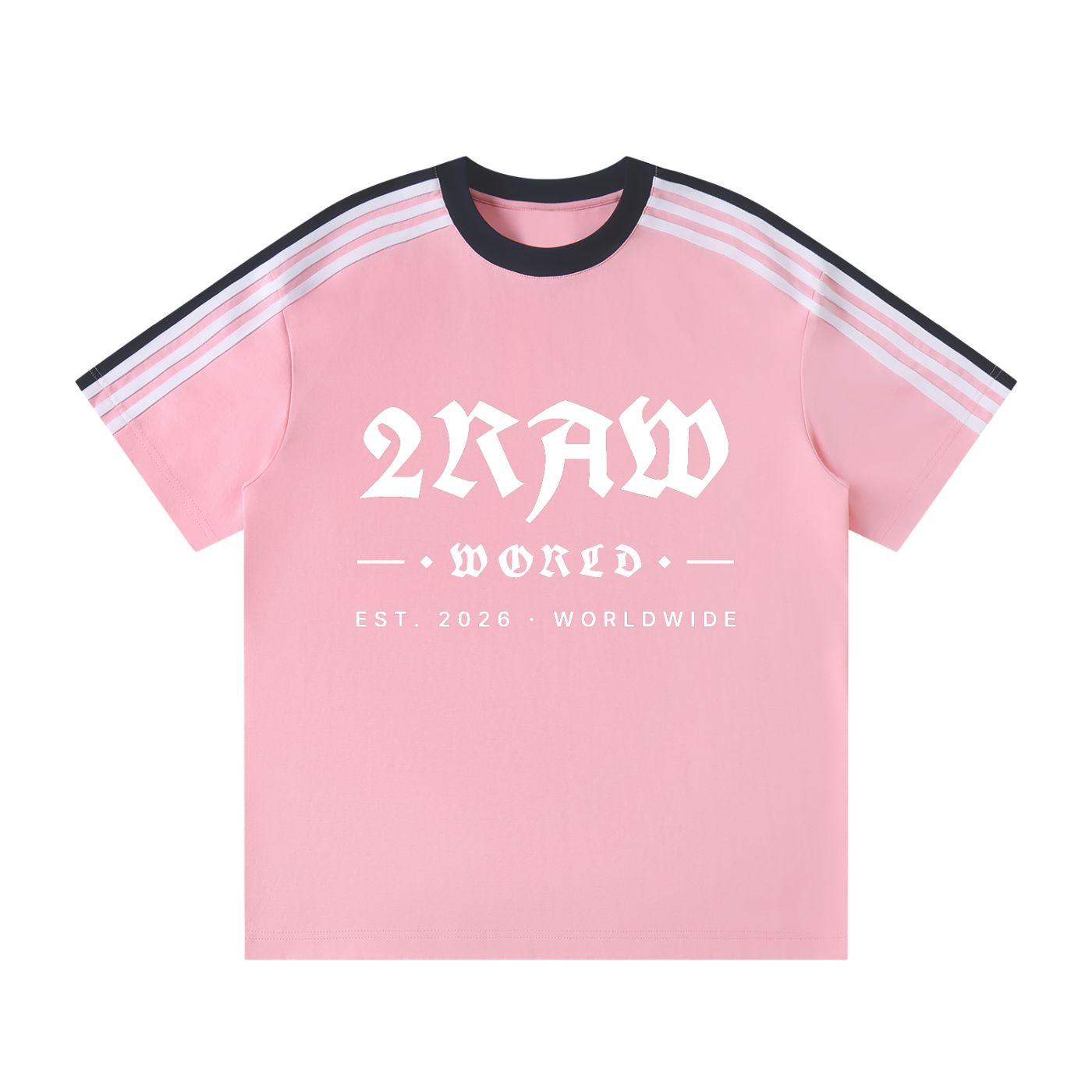 2RAW WORLD Striped T-Shirt