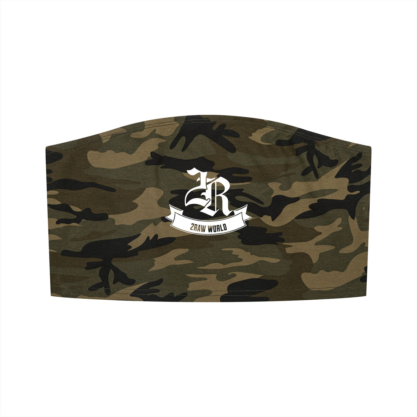 2RAW Women's Camo Cropped Tube Top
